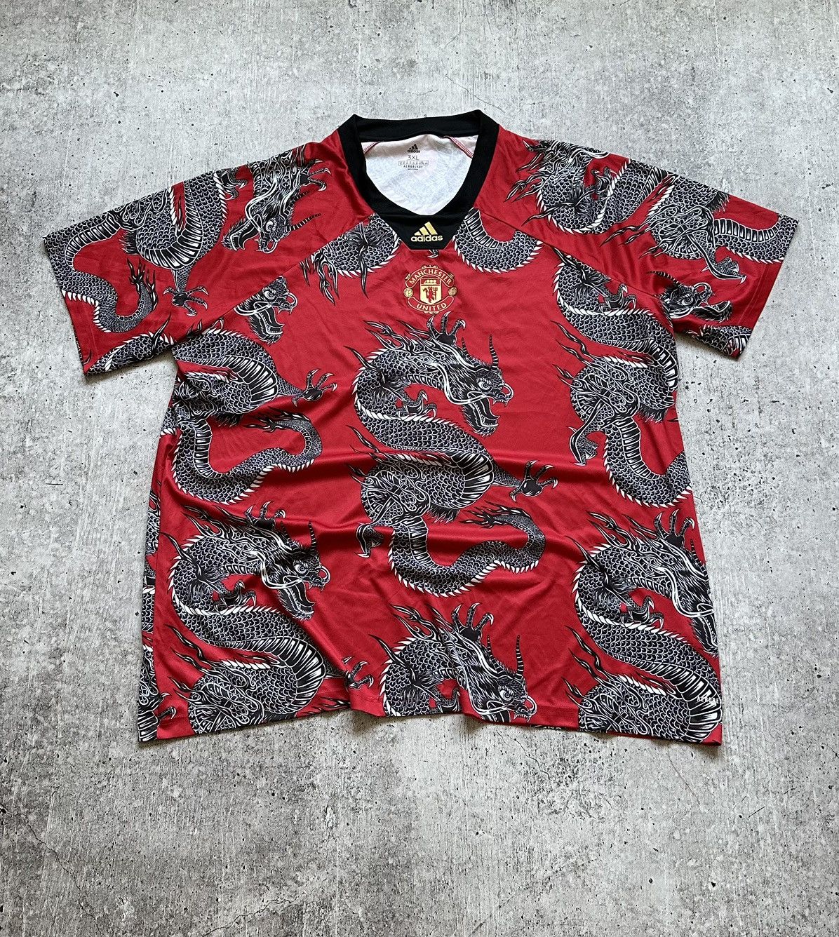 2019/20 Adidas Manchester United Chinese New Year Jersey 3XL, image size:1196x1336