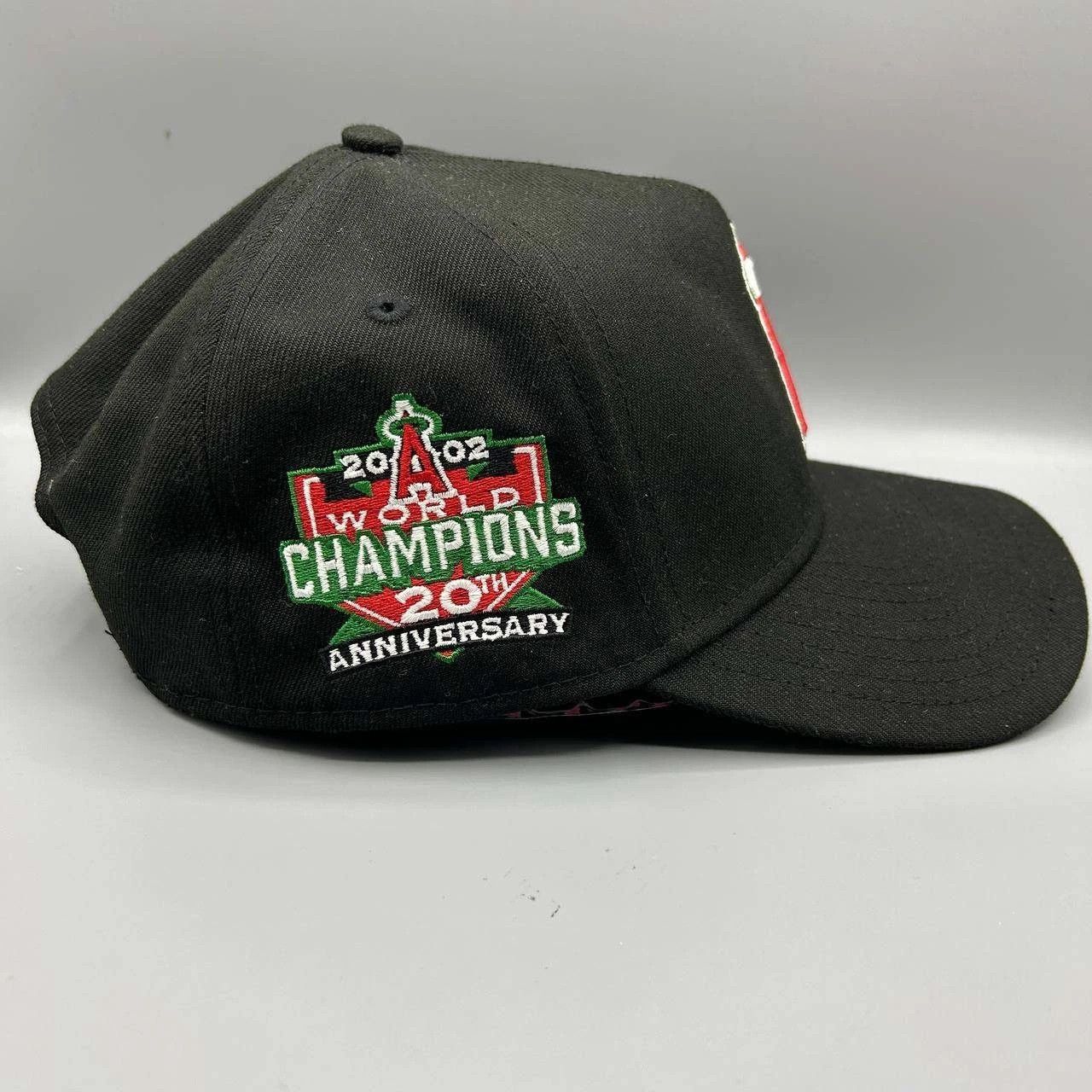 New Era Los Angeles LA Angels Hat Men Black Embroidered Snap Back Size ONE SIZE - 7 Thumbnail