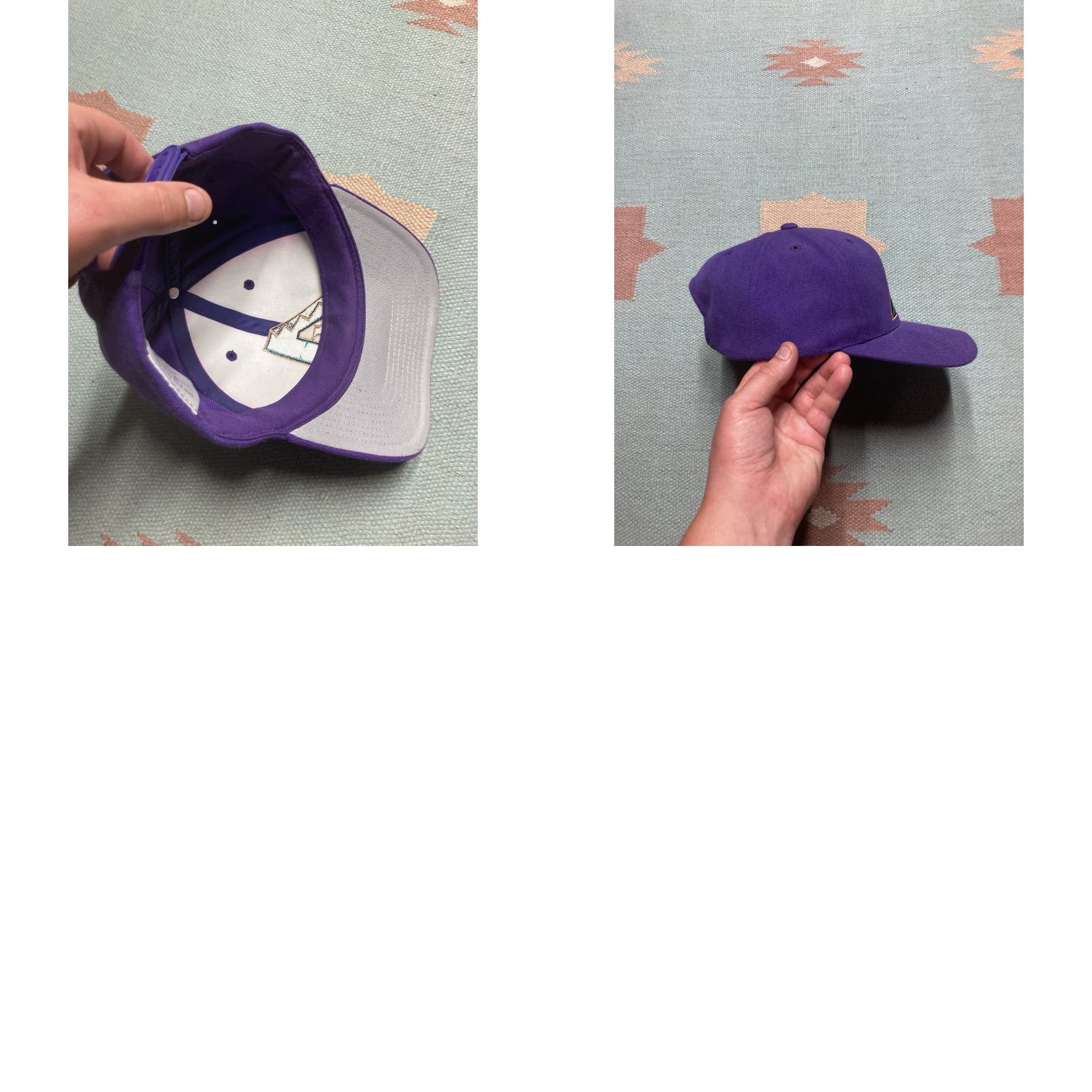 Vintage VINTAGE 90s SnapBack hat cap Arizona Diamondbacks big logo wool blend | AriZona | Men | Adjustable | Purple Role: Hat Size ONE SIZE - 8 Thumbnail