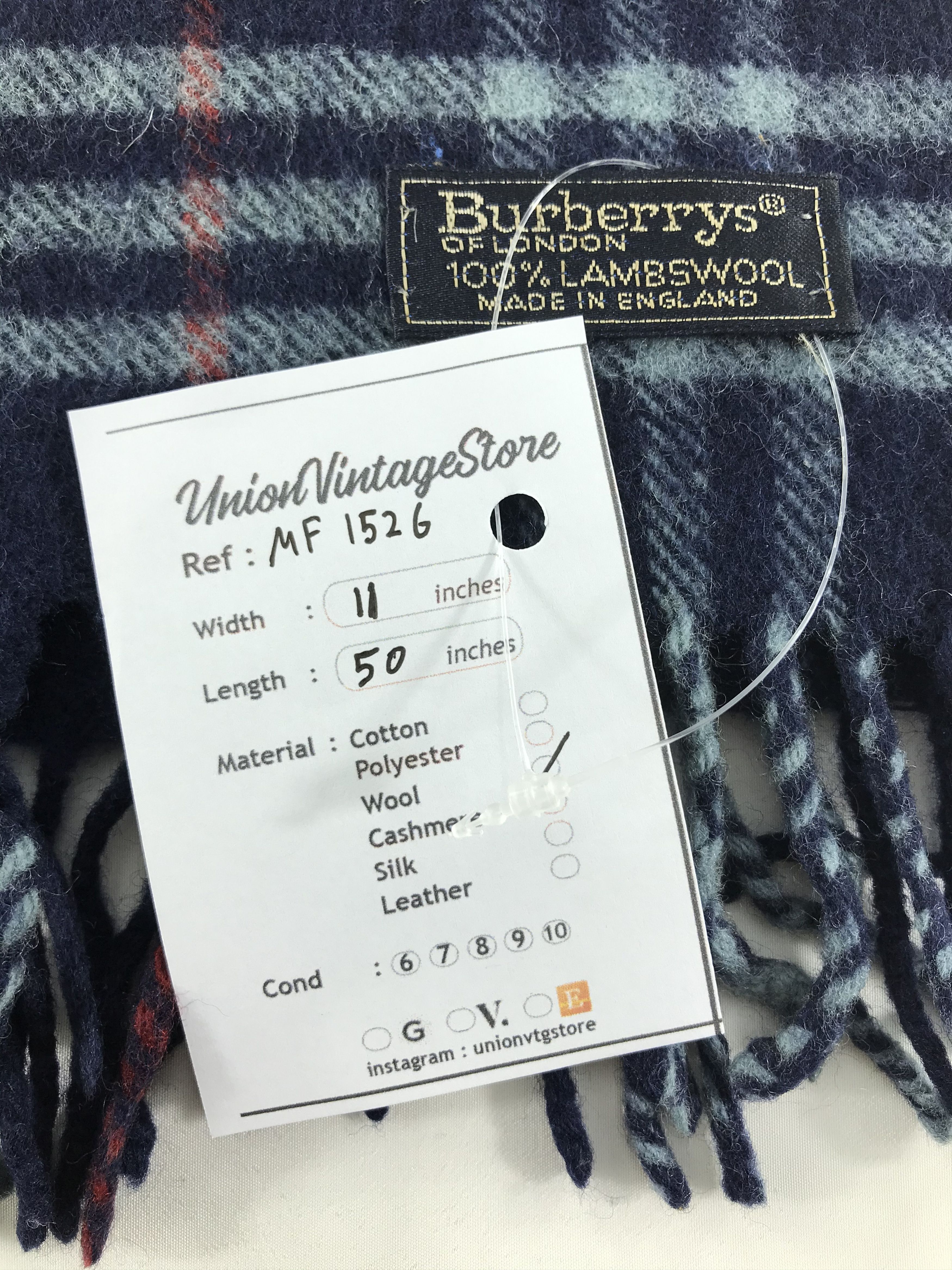 Burberry Vintage Burberry Scarf/Muffler/Neckwear MF1526 Size ONE SIZE - 4 Thumbnail