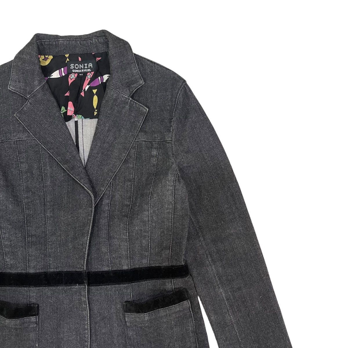 Designer × Sonia Rykiel Vintage Sonia Rykiel Button Jacket Size S / US 4 / IT 40 - 8 Thumbnail