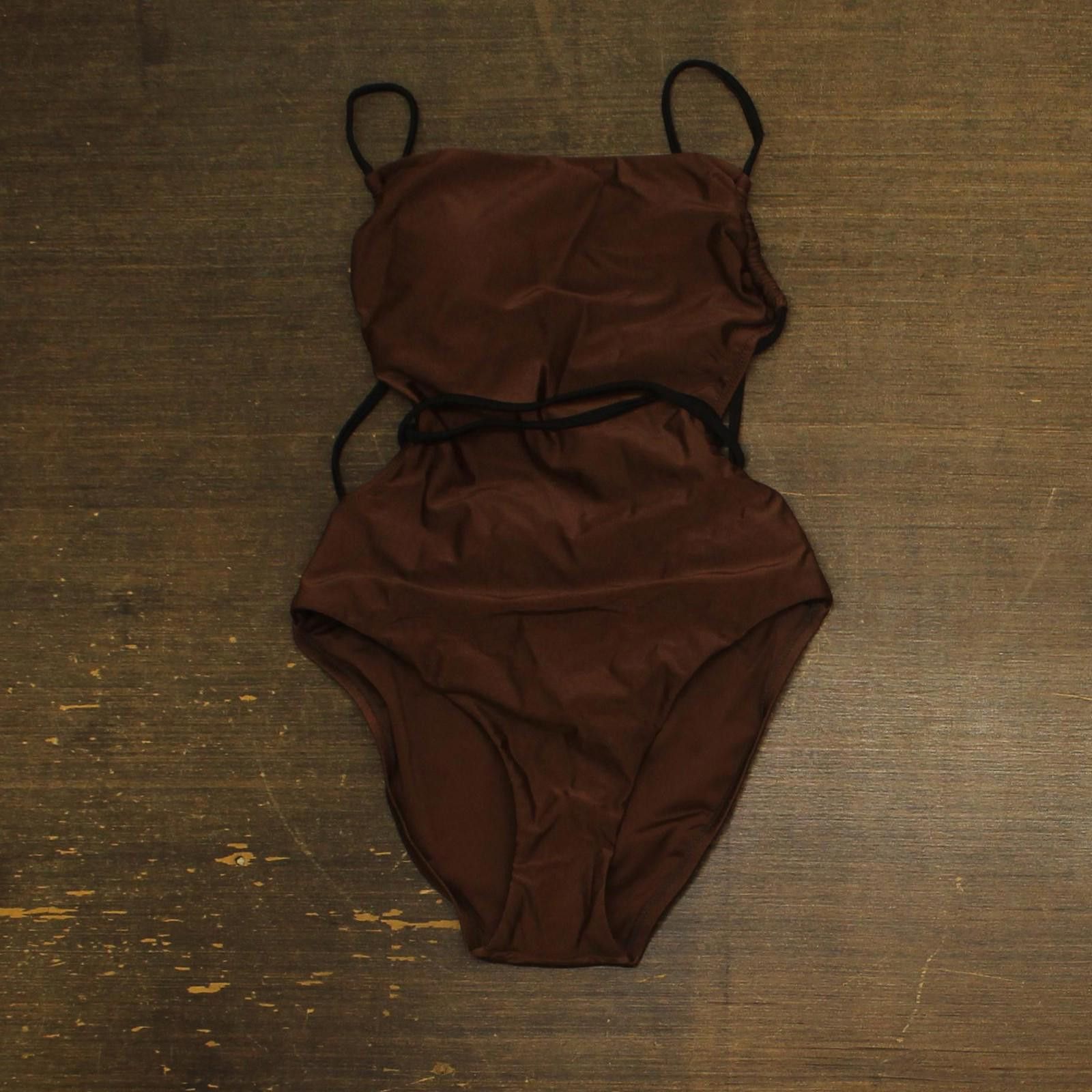 Sanctuary Nwt Sanctuary One Piece Swimsuit Black / Chocolate Brown S Size ONE SIZE - 1 Thumbnail