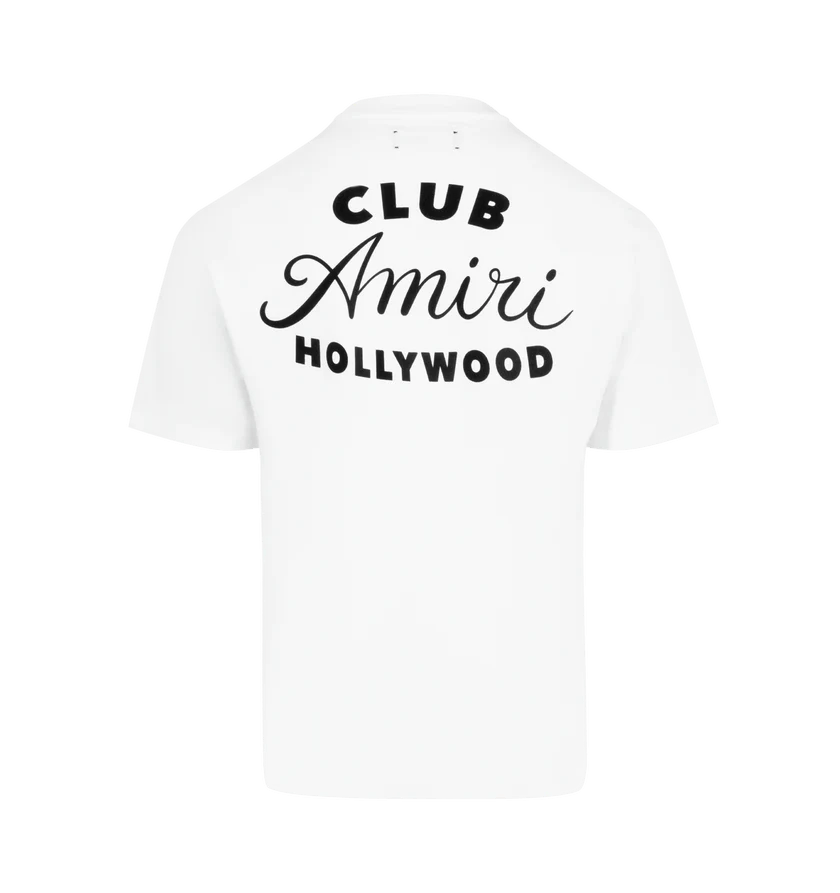 Amiri o1h1sh11225 Club Amiri Tee in White Size US M / EU 48-50 / 2 - 2 Thumbnail