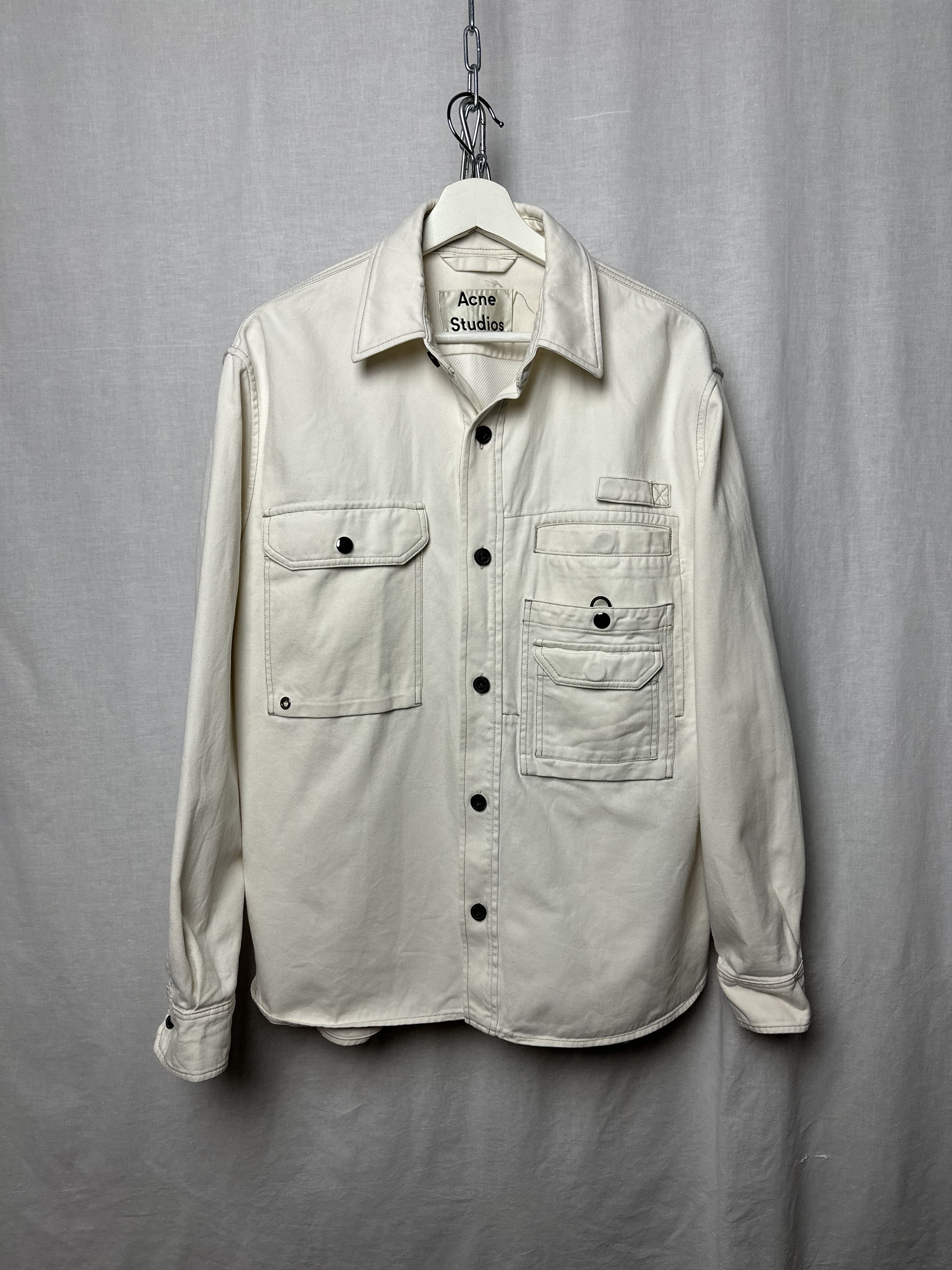 Acne Studios multipocket denim overshirt Size US S / EU 44-46 / 1 - 1 Thumbnail