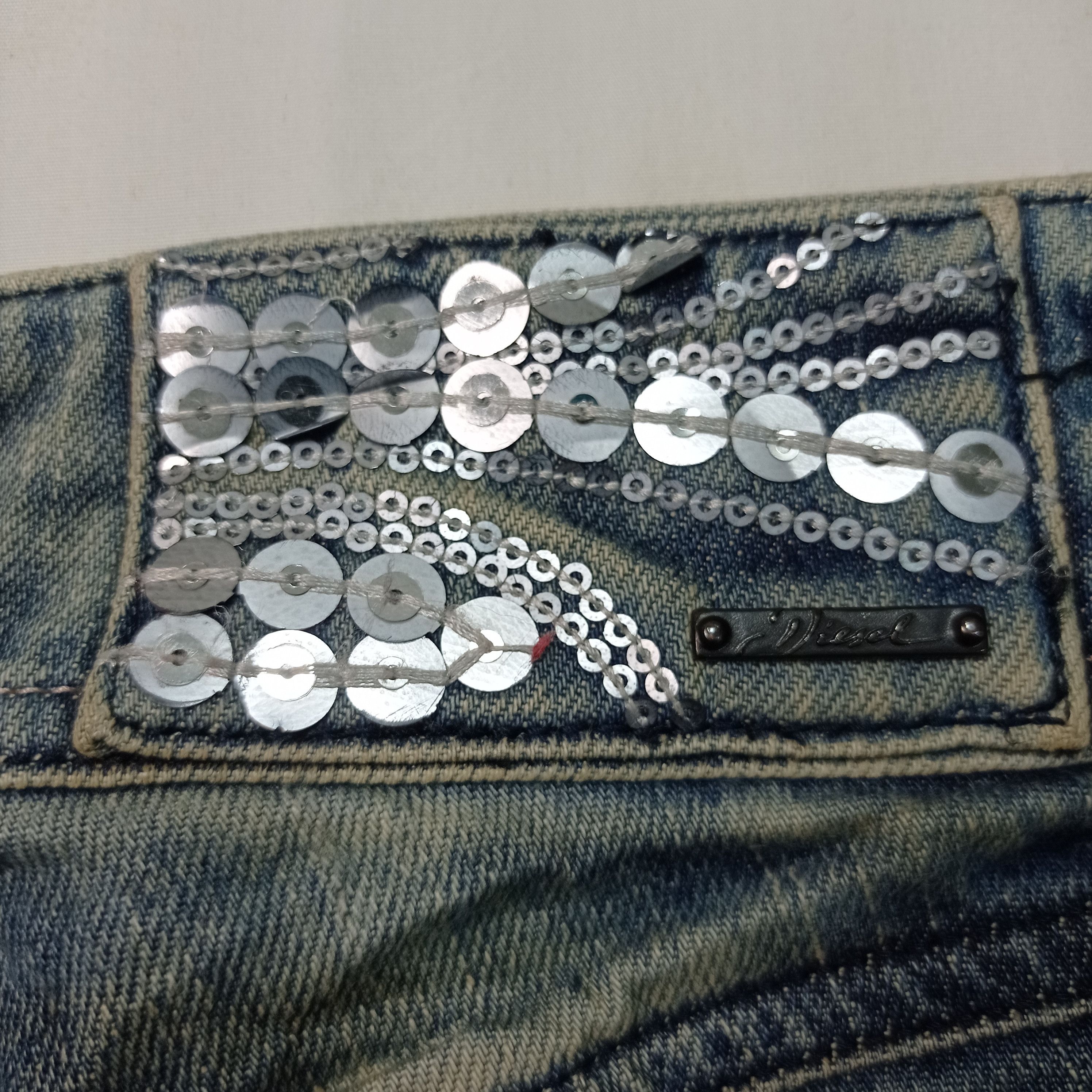 Diesel 🔥Rare Diesel Matic Distressed Jeans Pants Size 26" / US 2 / IT 38 - 7 Thumbnail