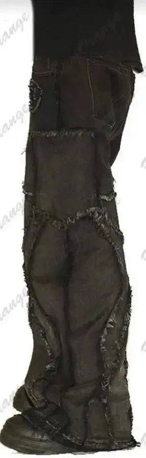 Designer Hip Hop Oversized Baggy Jeans Size US 31 - 6 Thumbnail