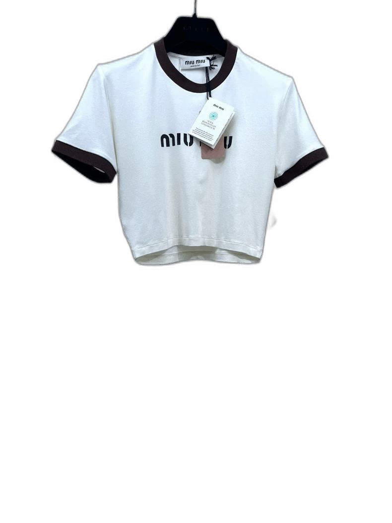 Prada Miu Miu Short Sleeve Colorful T-Shirt Size US S / EU 44-46 / 1 - 1 Thumbnail