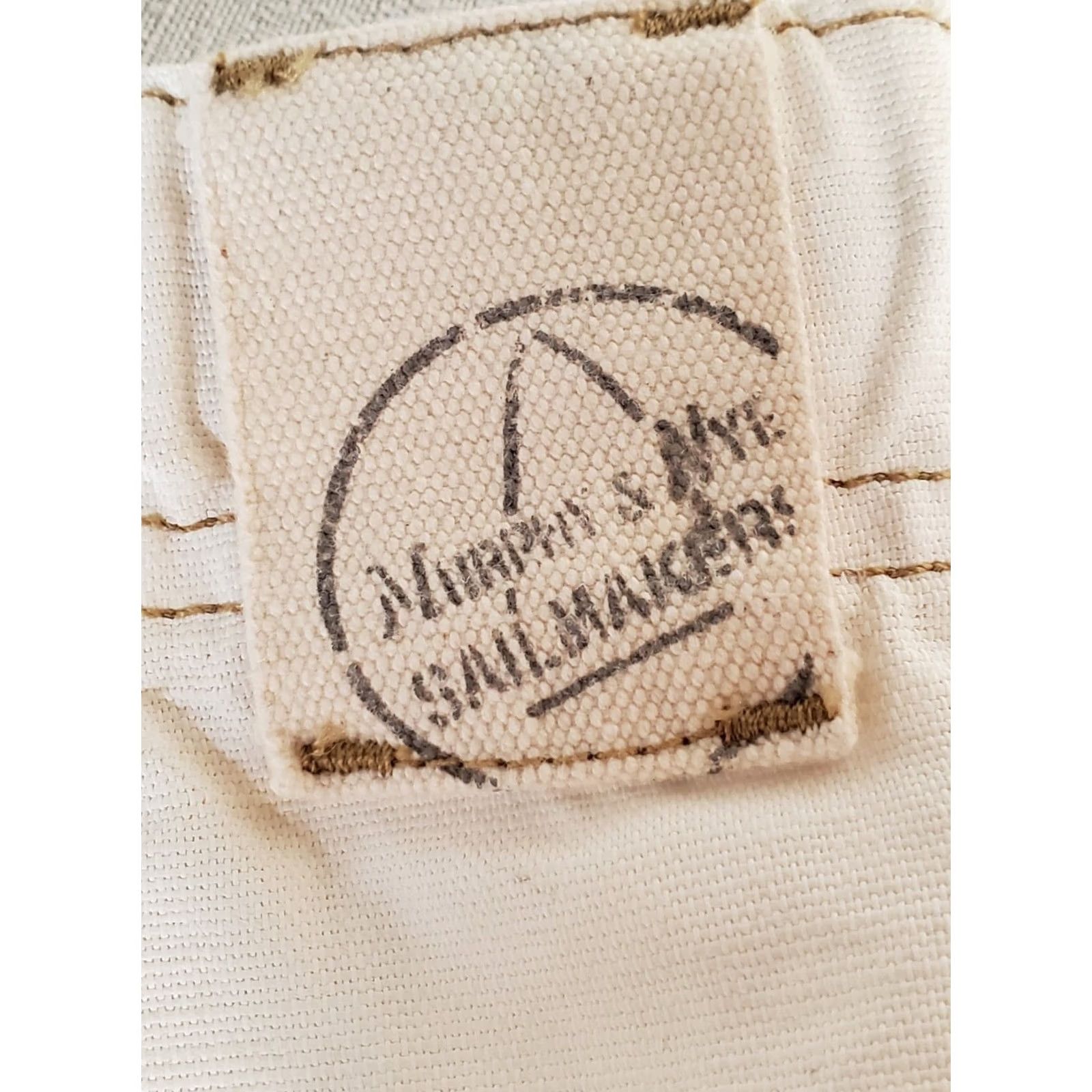 Vintage Murphy & Nye Sailmakers Chicago Nautical Cotton Pants Womens 36 Roll Up Leg Wide-Leg Cotton Linen Canvas 33 Inseam 36 Waist EUC Size 25" / US 0 / IT 36 - 6 Thumbnail