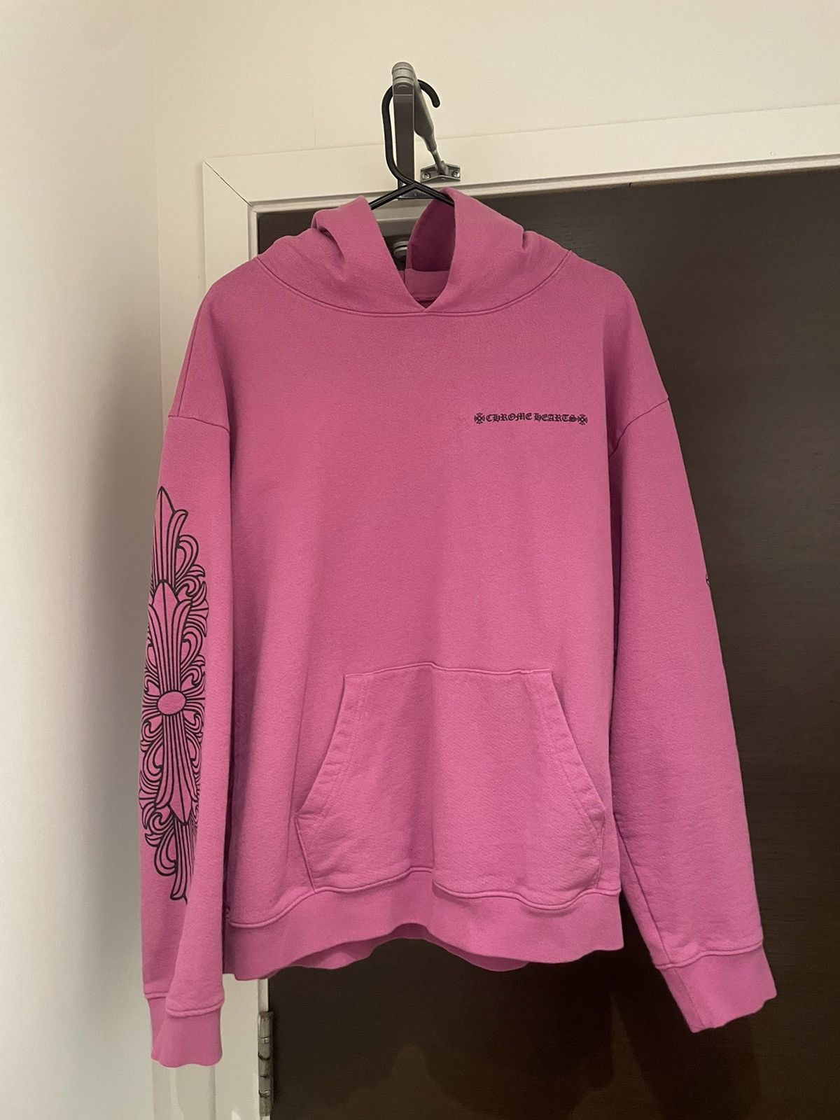image of Chrome Hearts Matty Boy Spider Web Hoodie in Purple, Men's (Size 2XL)