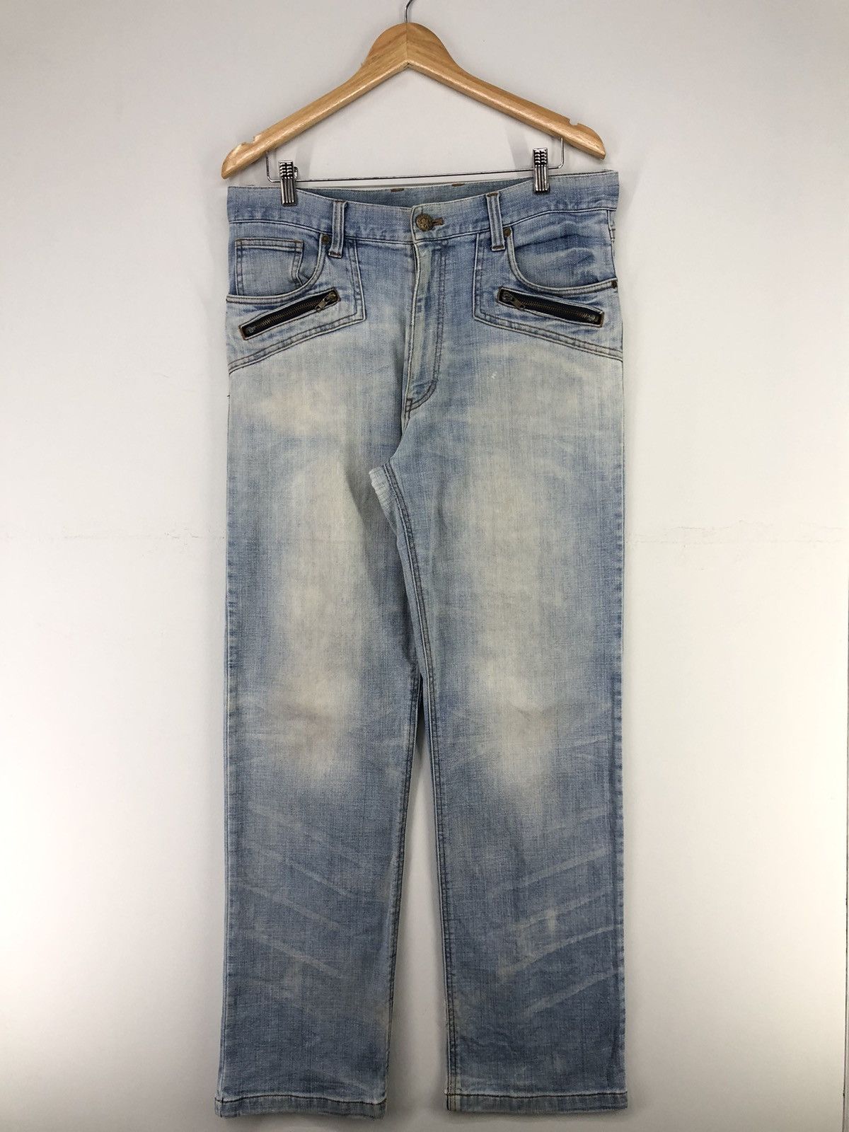 Smith's American Vintage Smith's American Faded Blue Jeans Size US 34 / EU 50 - 1 Thumbnail