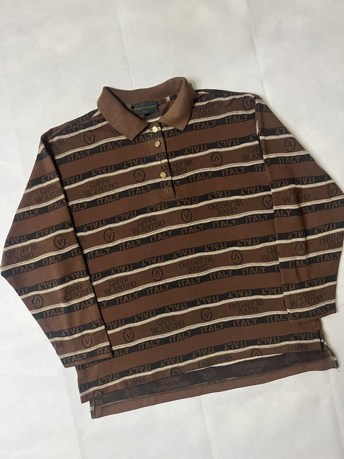Gianni Valentino Gianni Valentino Monogram Polos Size US M / EU 48-50 / 2 - 3 Thumbnail
