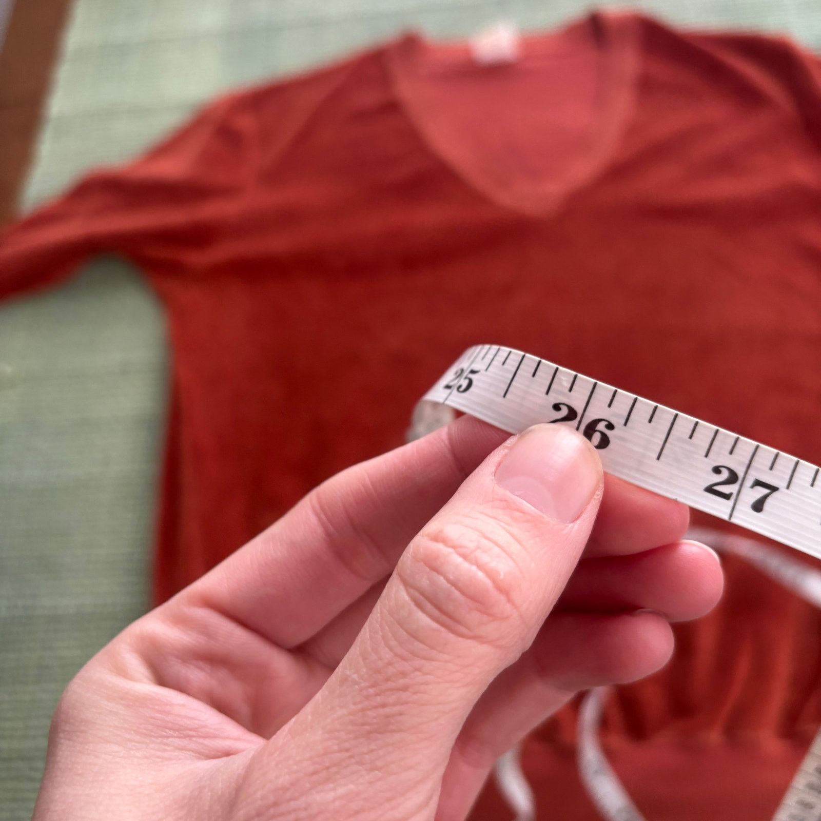 Jantzen × Vintage Vintage 70s jantzen red velvet sweater size xl Size US XL / EU 56 / 4 - 10 Thumbnail