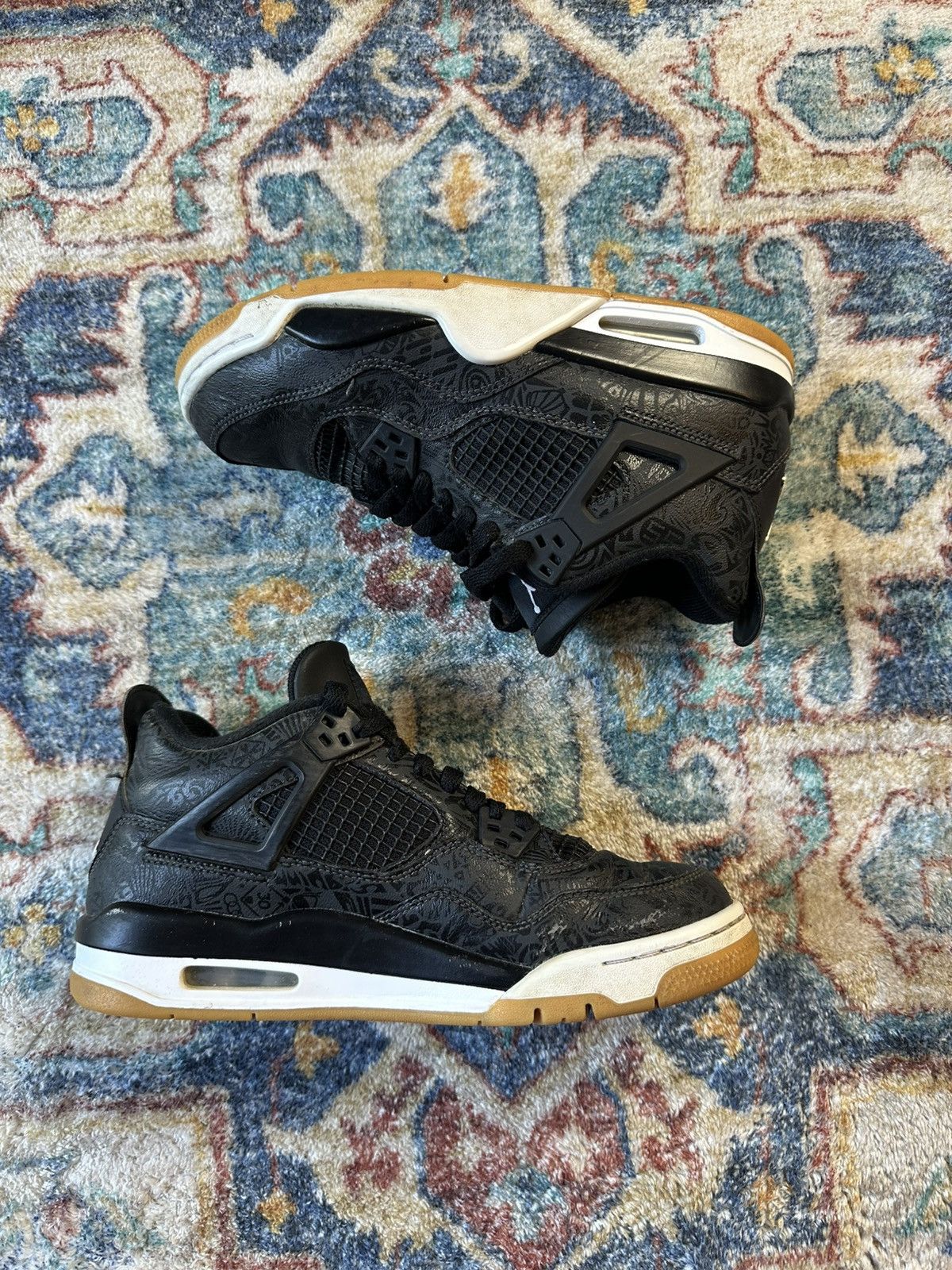Jordan Brand Jordan 4 Laser Gum Sneakers Size 7 Size US 7 / EU 40 - 2 Thumbnail