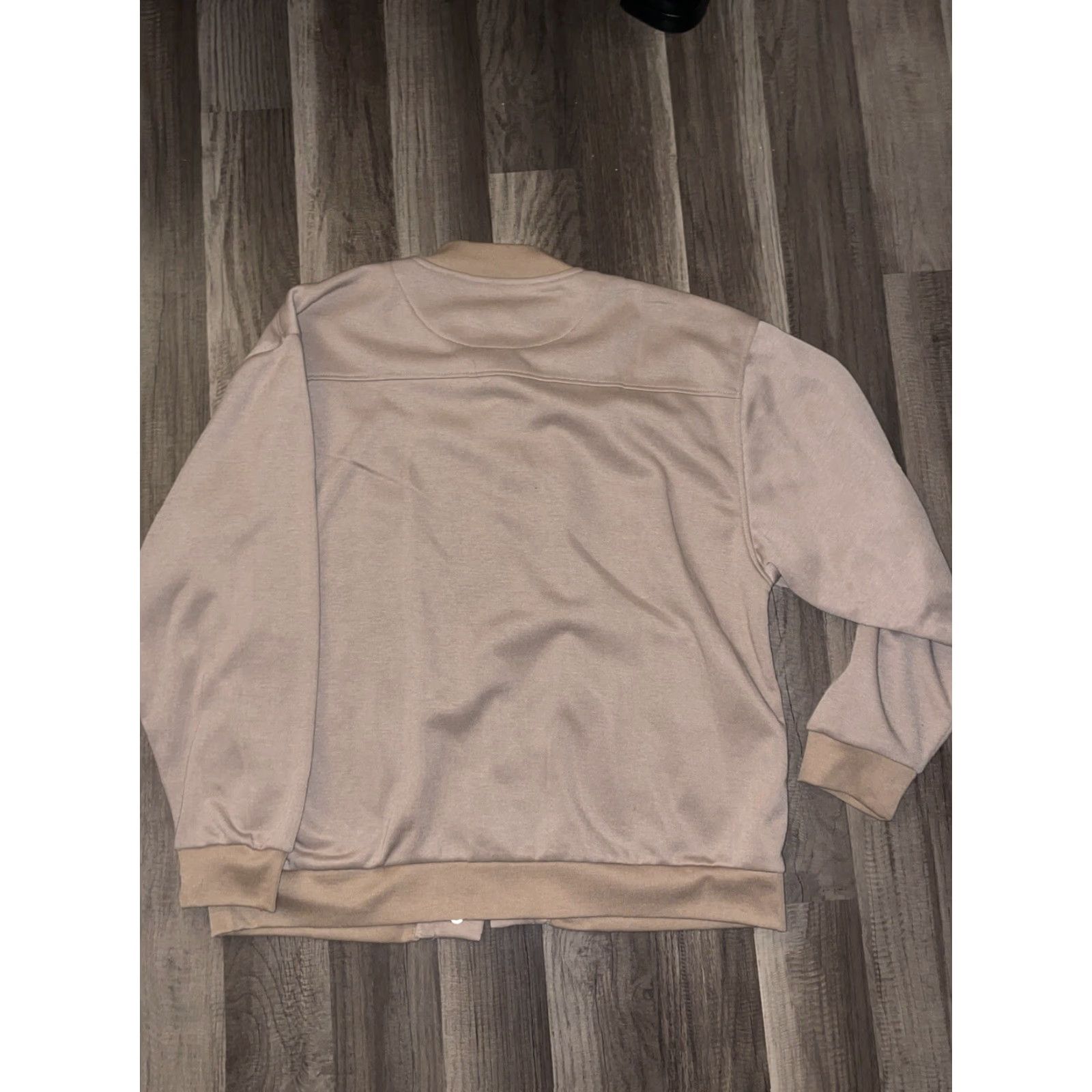 Tudor VINTAGE Tudor Court Women Beige Snap Front Sweatshirt Jacket Coat Size Petite L Mens? Womens? Size S / US 4 / IT 40 - 2 Thumbnail