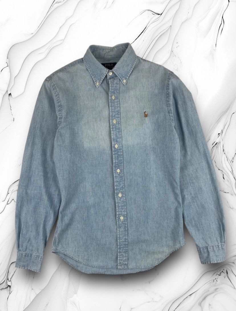 Polo Ralph Lauren × Ralph Lauren Vintage Polo Ralph Lauren Shirt Long Sleeve Size S Size US S / EU 44-46 / 1 - 1 Thumbnail