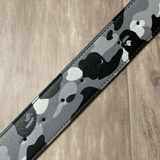 Bape BAPE CAMO Gold Buckle Leather Belt a bathing ape NIGO Size ONE SIZE - 5 Thumbnail