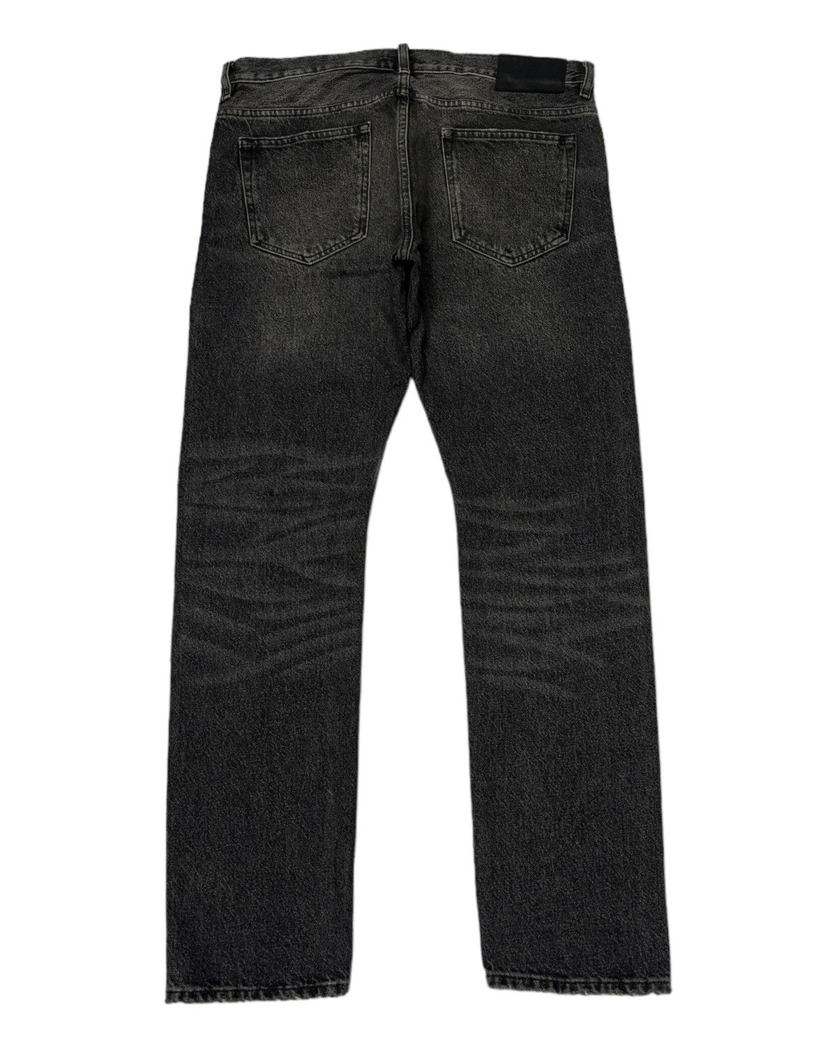 If Six Was Nine Vintage &Denim Charcoal Black Distressed Denim Jeans Size US 34 / EU 50 - 9 Thumbnail