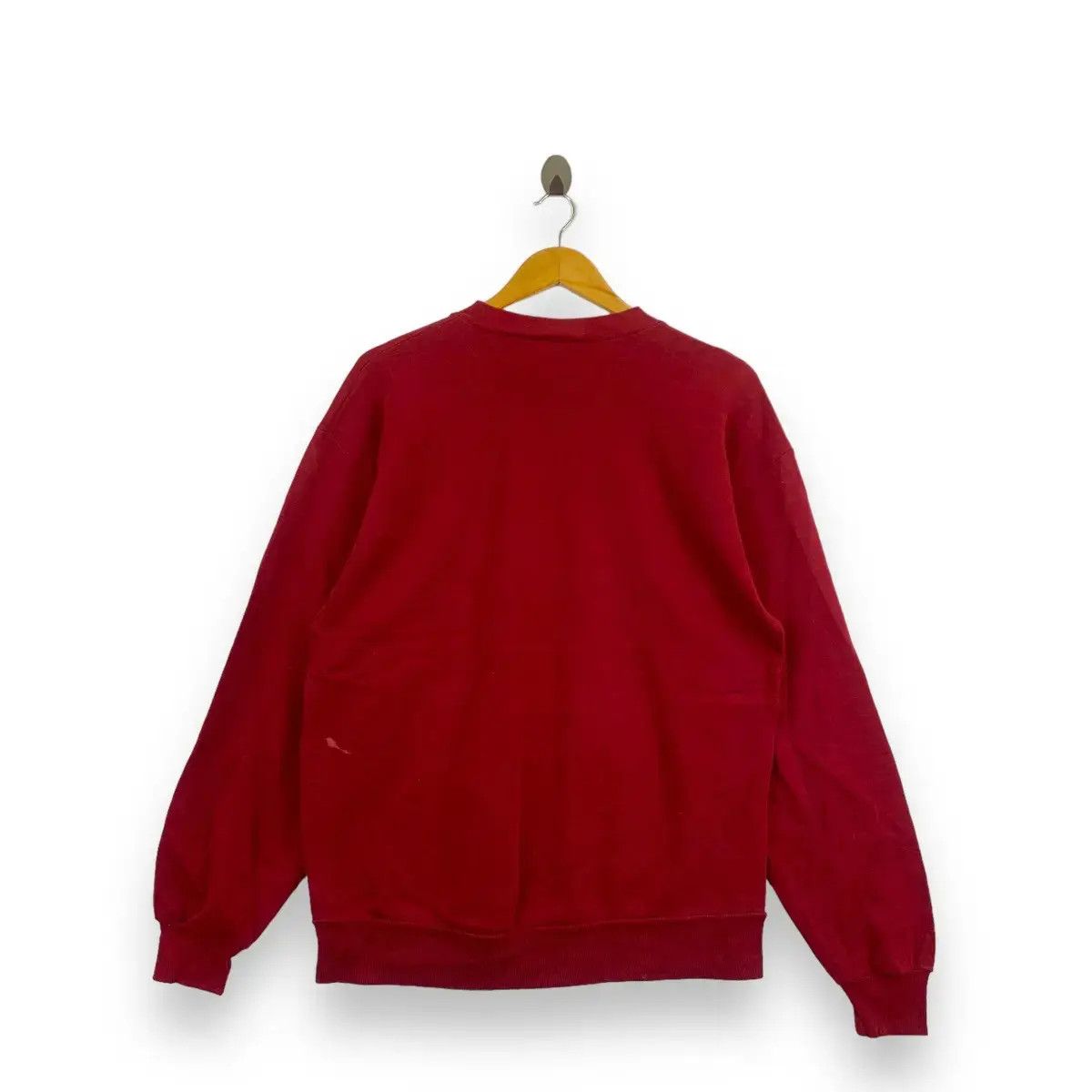 Jerzees Vintage 90’ JERZEES ACTIVEWEAR Plain Red Sweatshirt Size US L / EU 52-54 / 3 - 3 Thumbnail