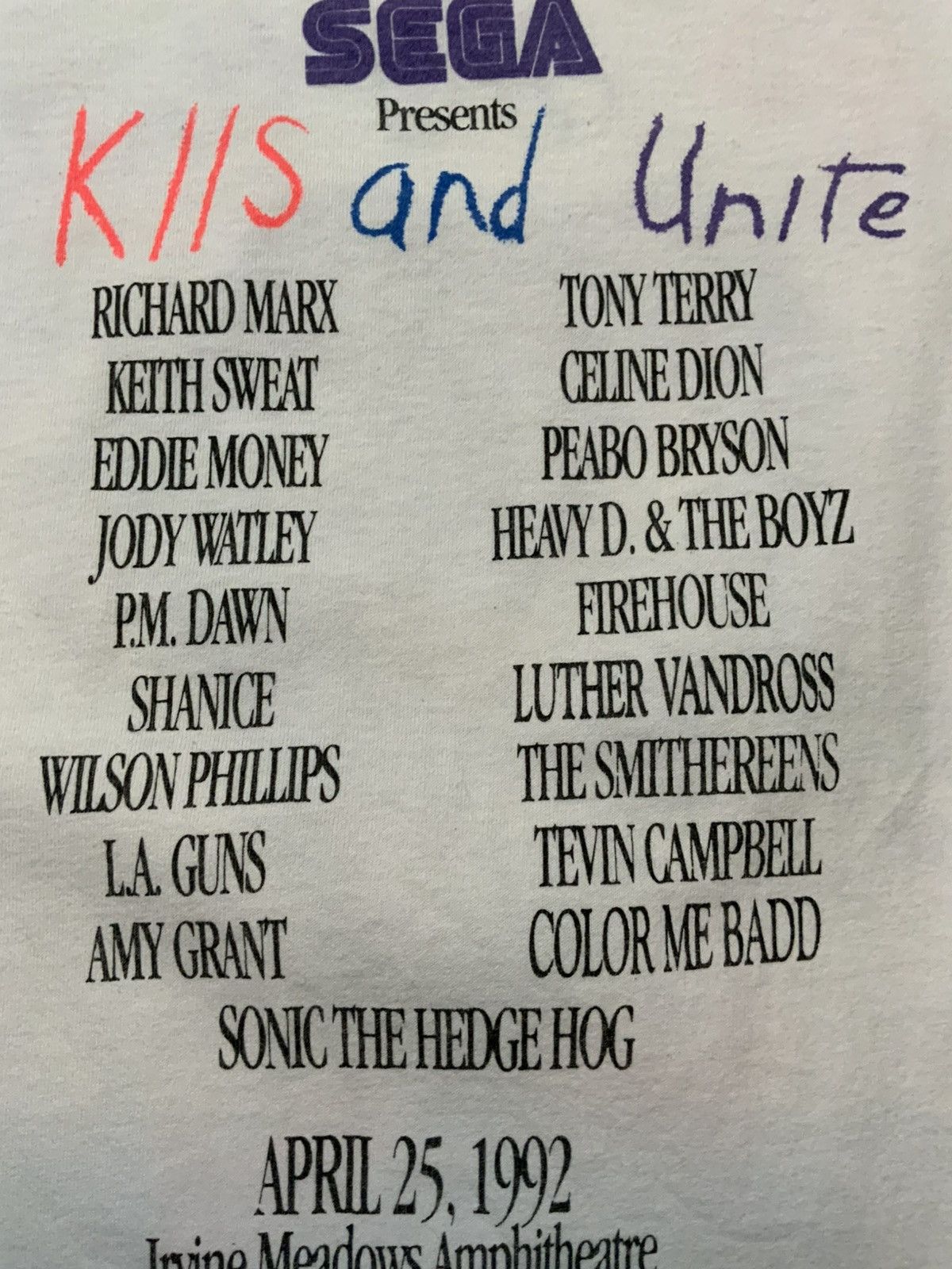Vintage Vintage 1992 102.7 KIIS FM Unite Concert Vandross T-Shirt Size US L / EU 52-54 / 3 - 5 Thumbnail
