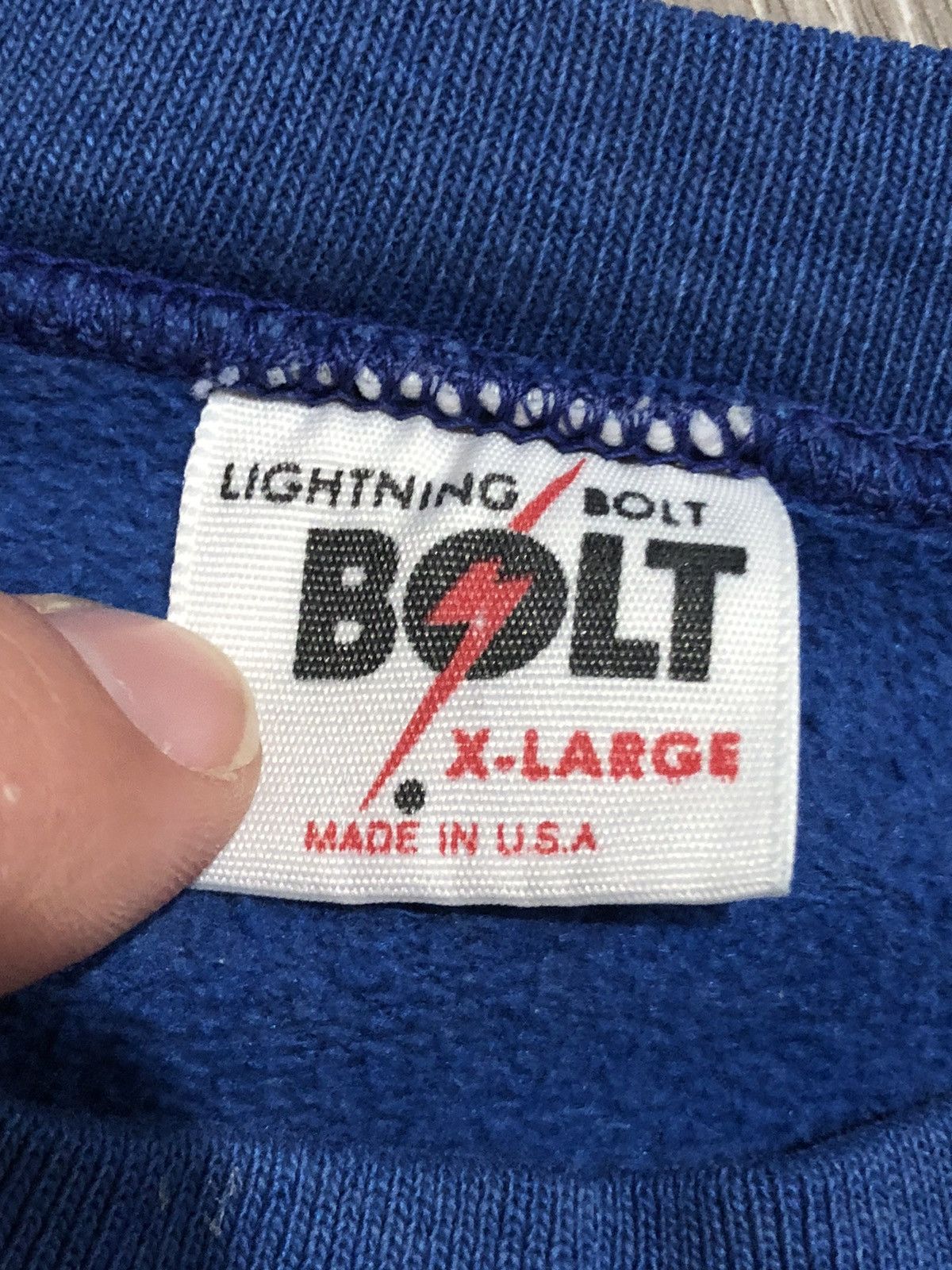 Lightning Bolt × Vintage Vtg 90s Bolt Beach Volleyball Sweatshirt Size US XL / EU 56 / 4 - 9 Thumbnail