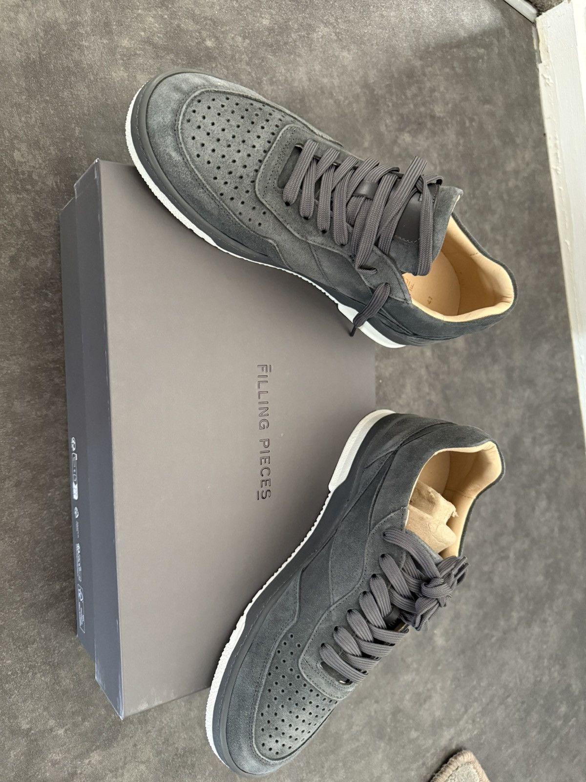 Filling Pieces Filling Pieces Curb Era Navy Suede EU 41 Size US 7.5 / EU 40-41 - 2 Thumbnail