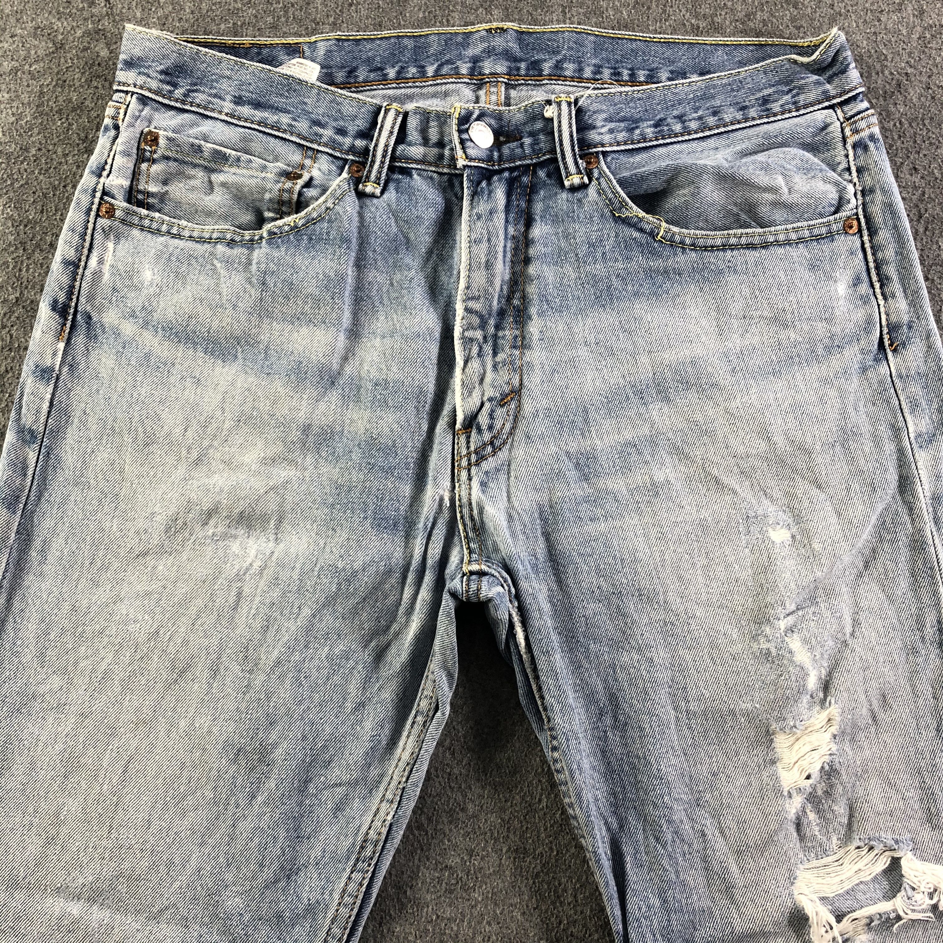 Levi's Vintage Light Wash Levis 505 Jeans-J3273 Size US 35 - 3 Thumbnail