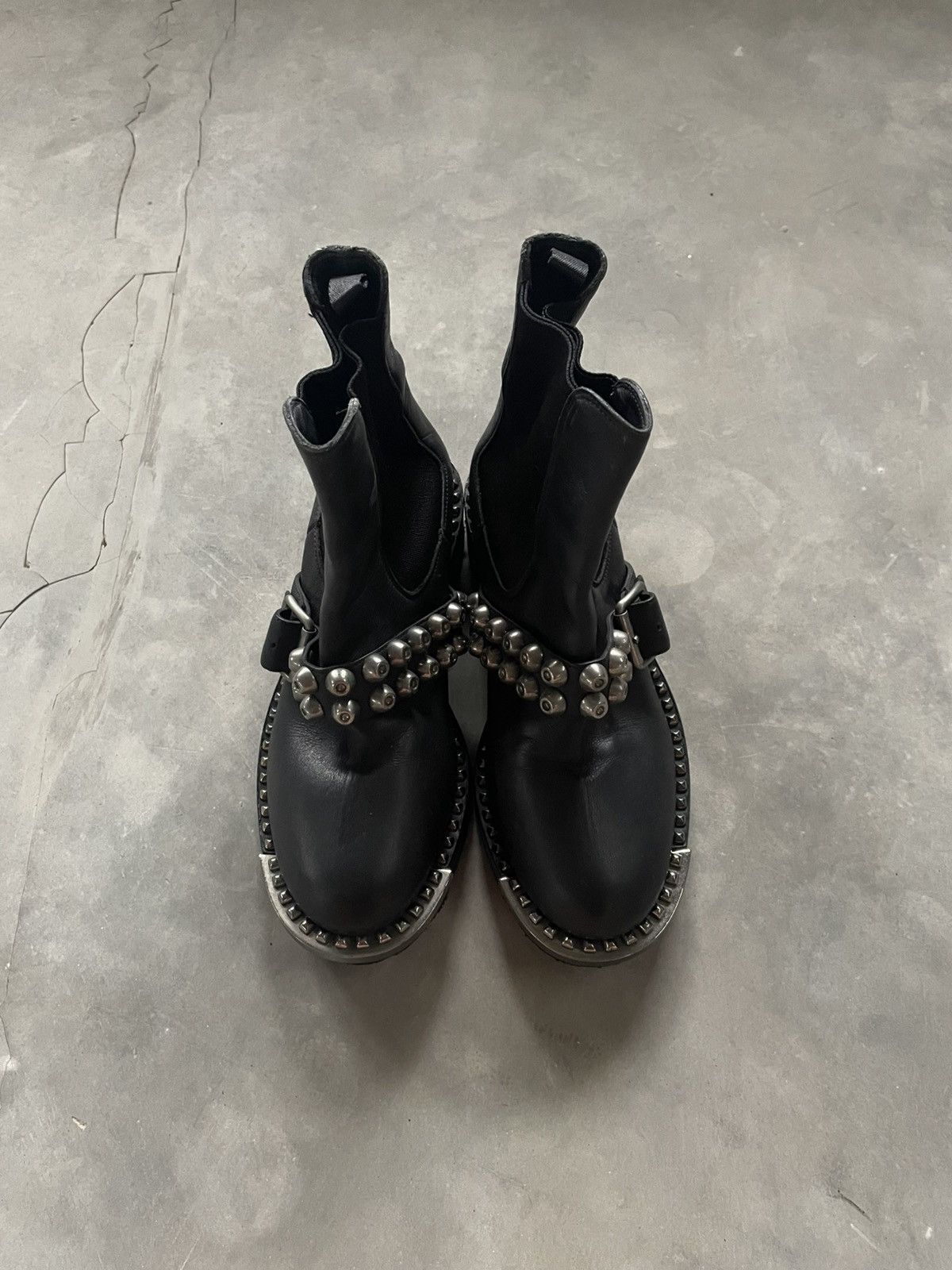 Miu Miu Miu Miu Chelsea Boots Studded Leather Size US 5.5 / IT 35.5 - 3 Thumbnail