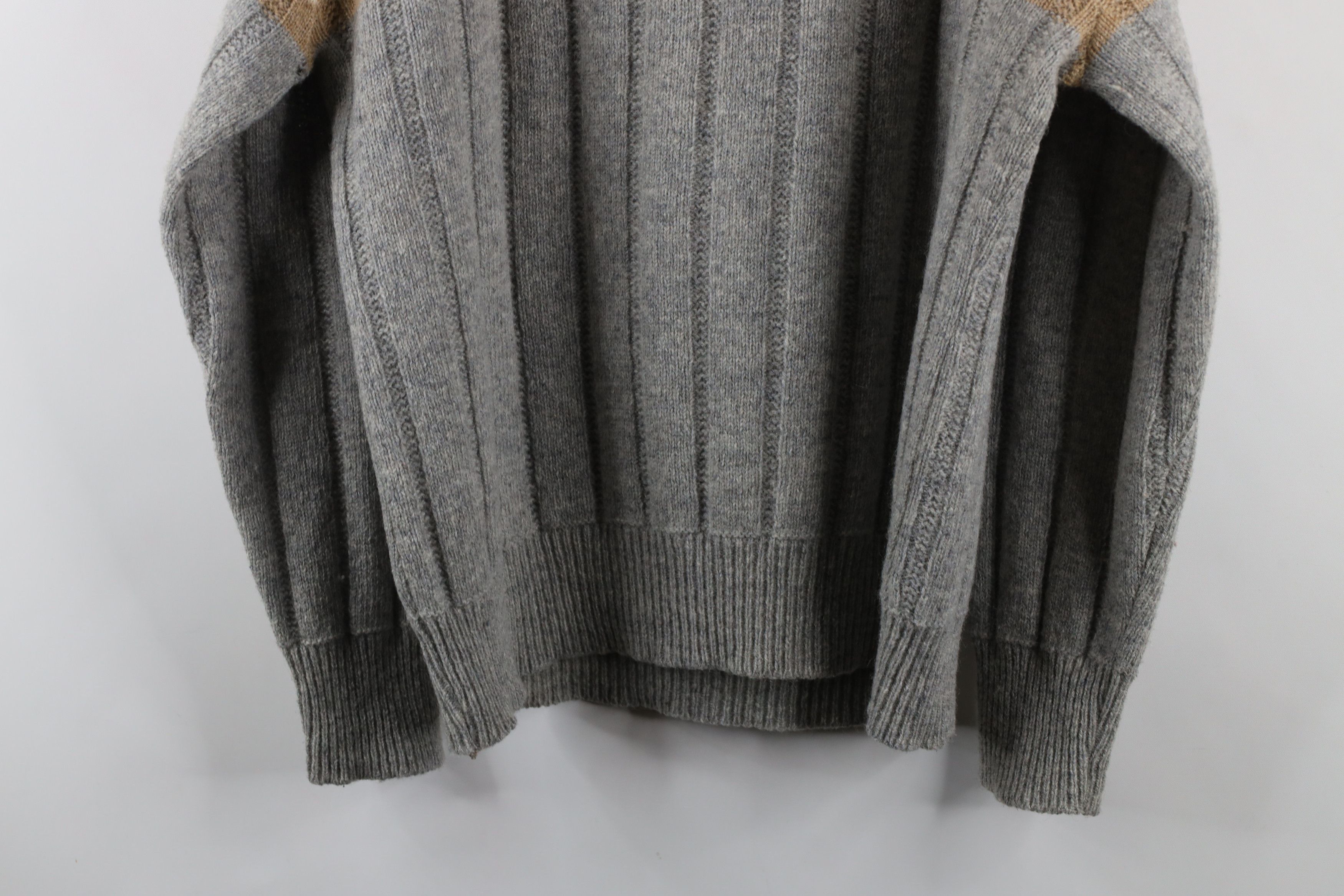 Vintage Vintage 70s Streetwear Striped Ribbed Knit Sweater USA Size US L / EU 52-54 / 3 - 9 Thumbnail