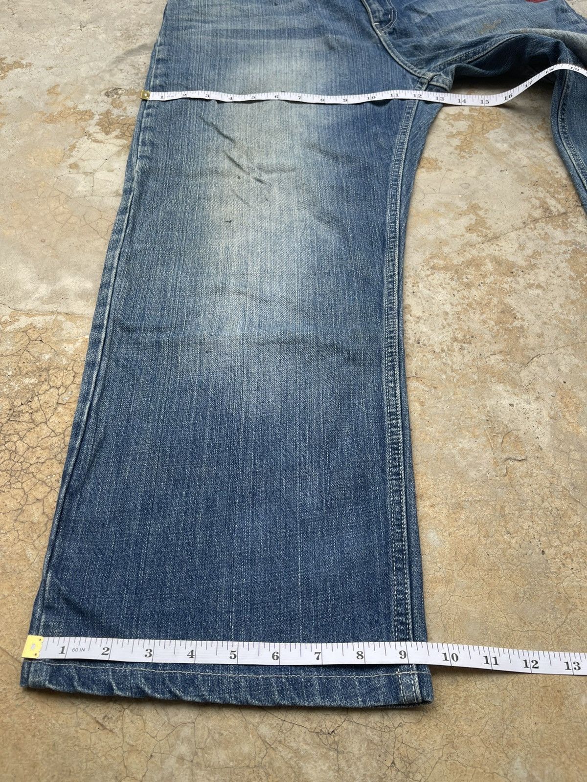 Karakuri Tamashii Karakuri Tamashii Japanese Embroidery Baggy Denim Jeans Size US 36 / EU 52 - 17 Thumbnail