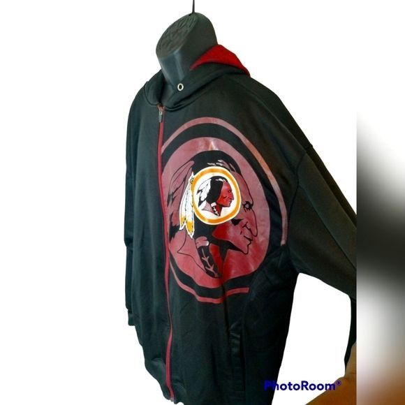 Majestic NFL Men"s Zip Up Hoodie Washington Redskins Football Size US XXL / EU 58 / 5 - 2 Thumbnail