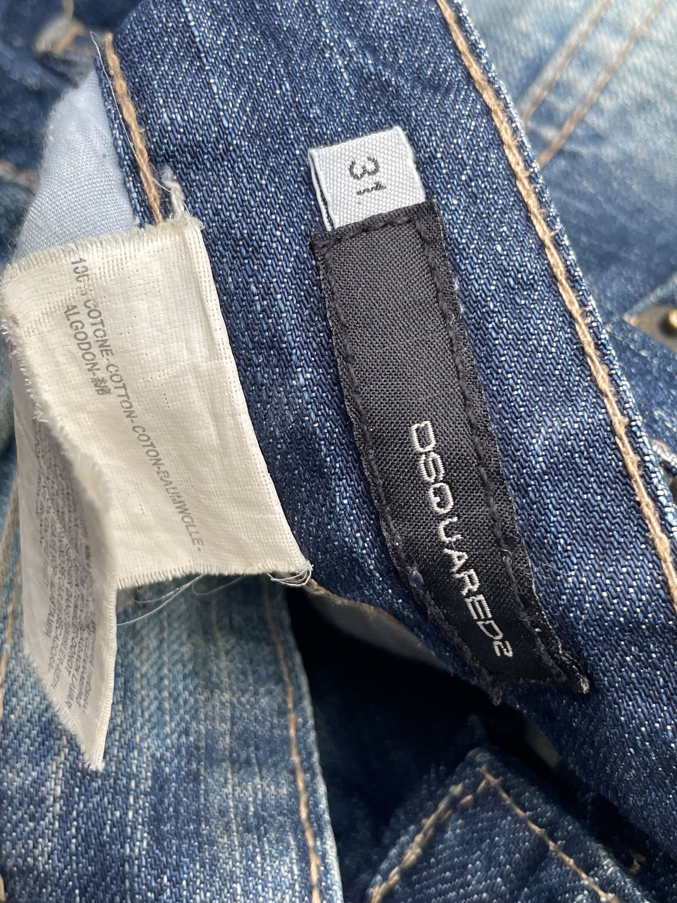 Designer Dsquared2 Custom Distresed Denim Size US 31 - 15 Thumbnail