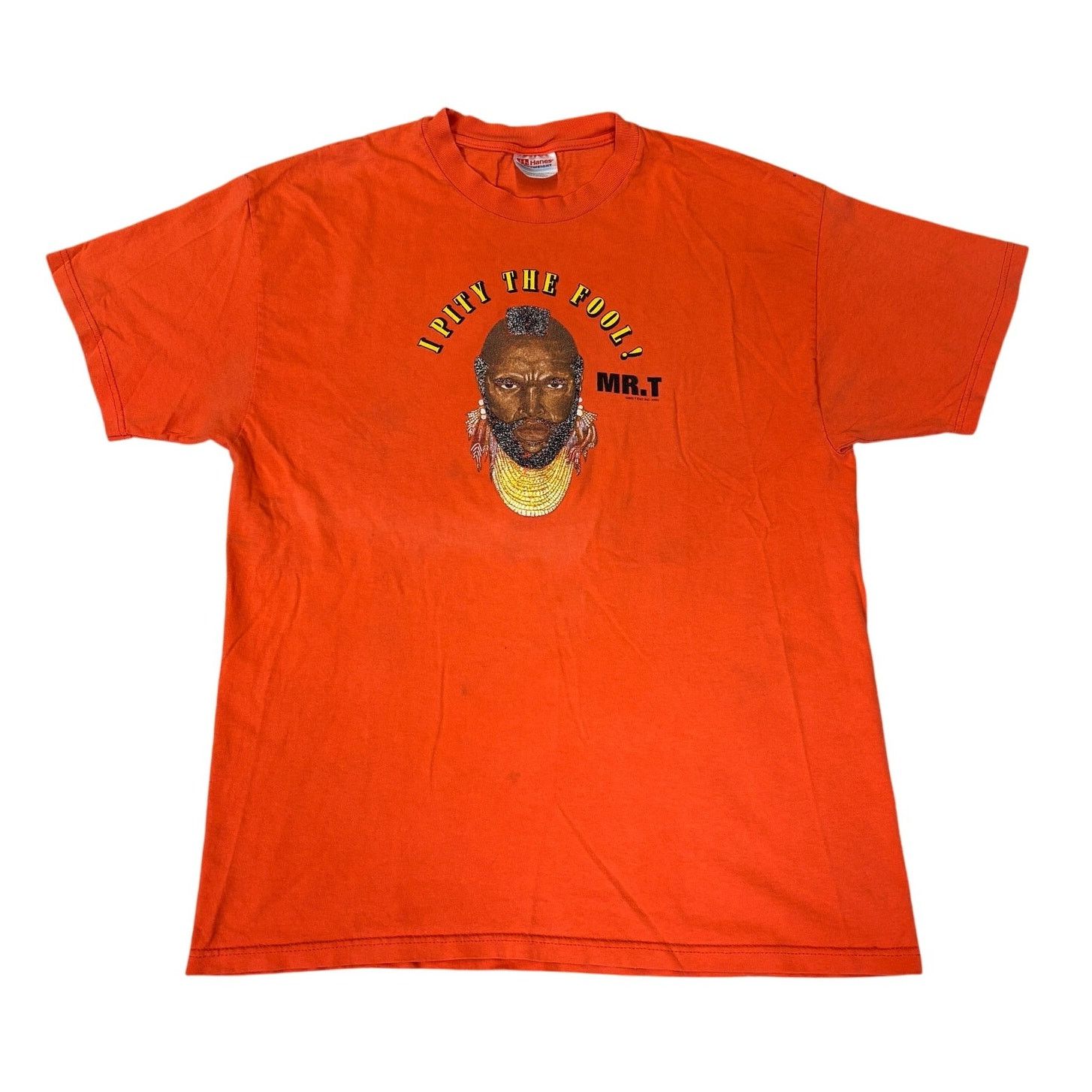 Hanes × Vintage Vintage 2000 Mr. T I Pity The Fool T Shirt Large The A Team Size US L / EU 52-54 / 3 - 1 Thumbnail