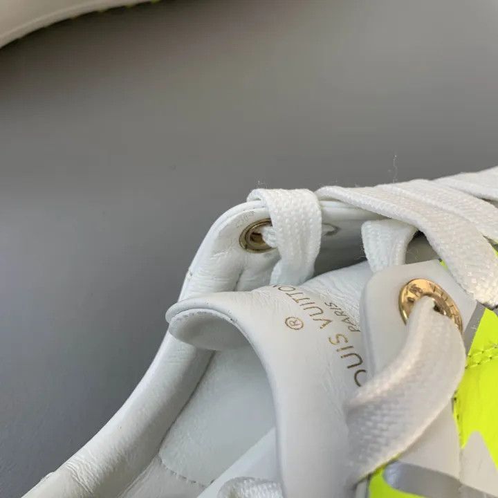 Louis Vuitton Louis Vuitton Time Out White Yellow Sneakers -2508 Size US 6 / IT 36 - 3 Thumbnail