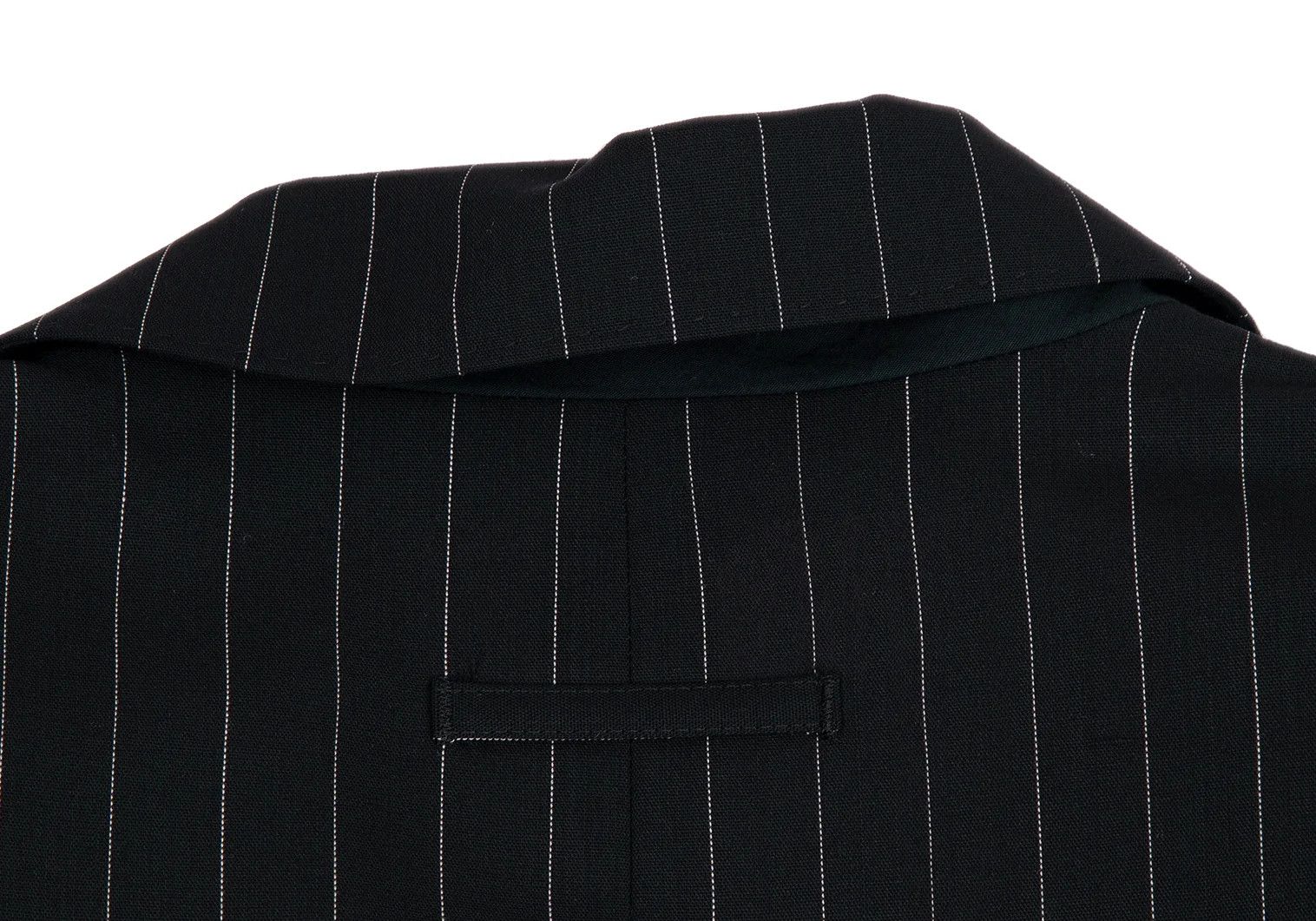 Jean Paul Gaultier Wool Stripe Jacket in Black, Size 48 Size US M / EU 48-50 / 2 - 15 Thumbnail
