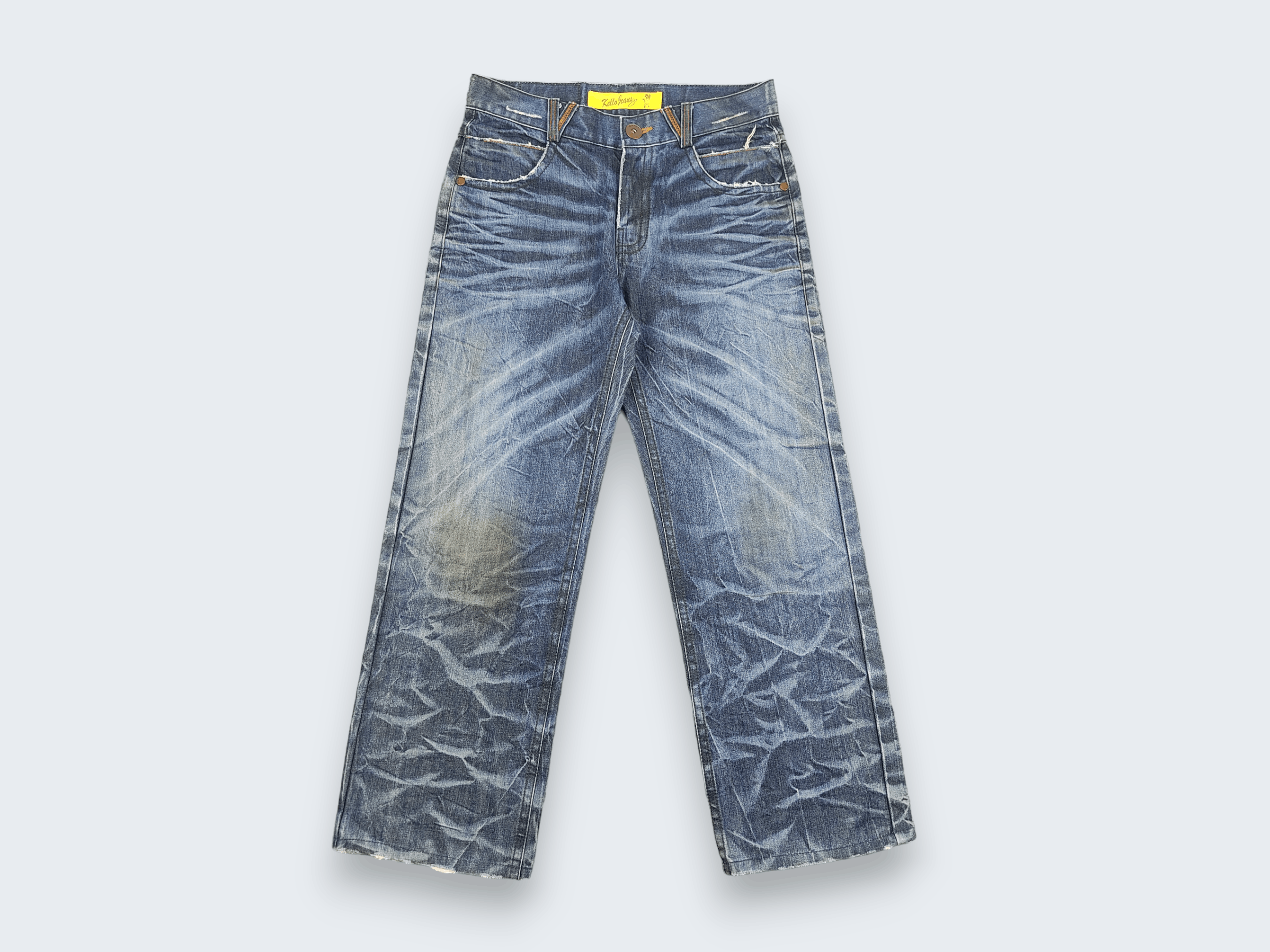 Japanese Brand × Vintage Vintage Kello Jeans Jeans Blue Wash L587 Size US 34 / EU 50 - 1 Thumbnail