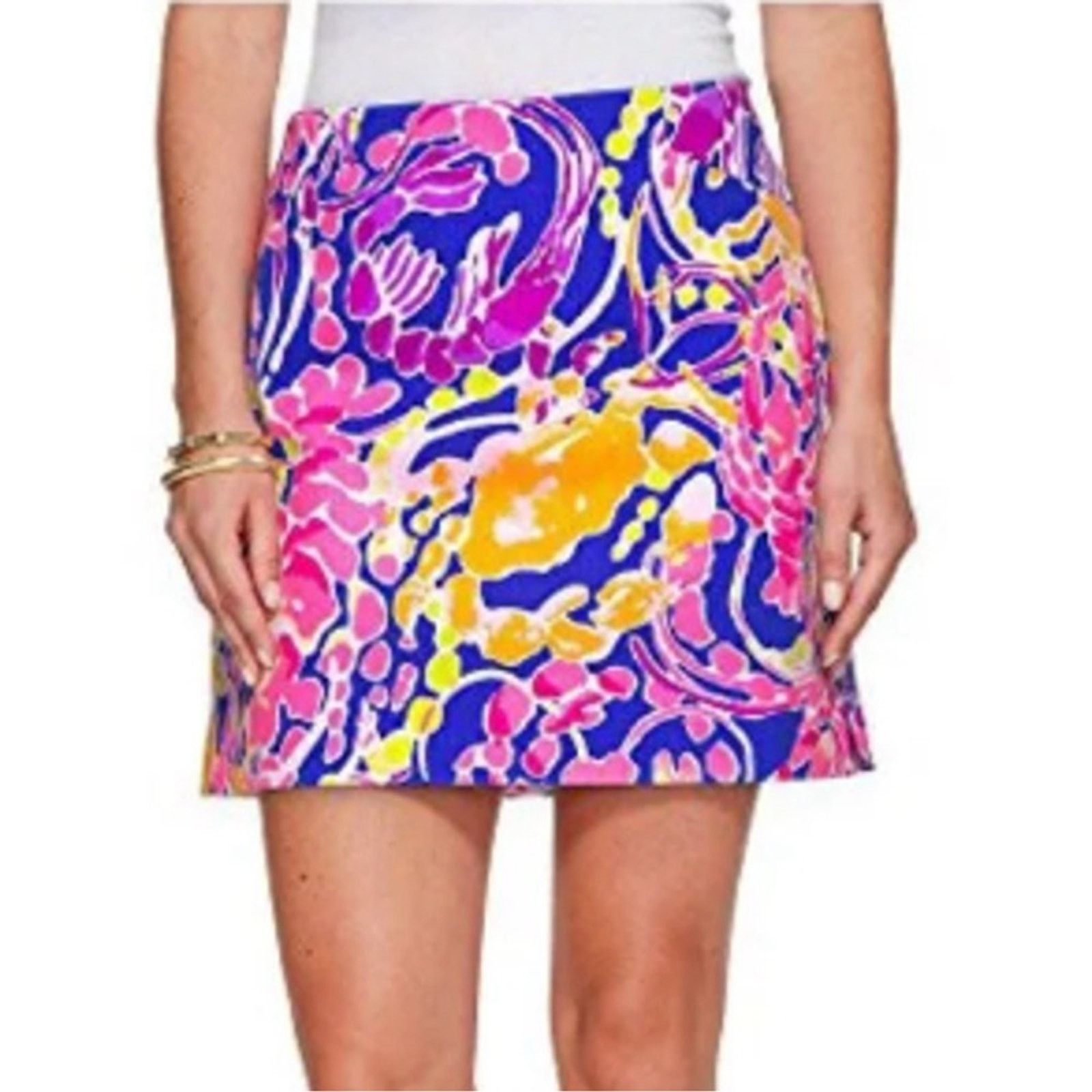 Lilly Pulitzer Lilly Pulitzer Marigold Catch And Release Skort Size 26" / US 2 / IT 38 - 2 Thumbnail