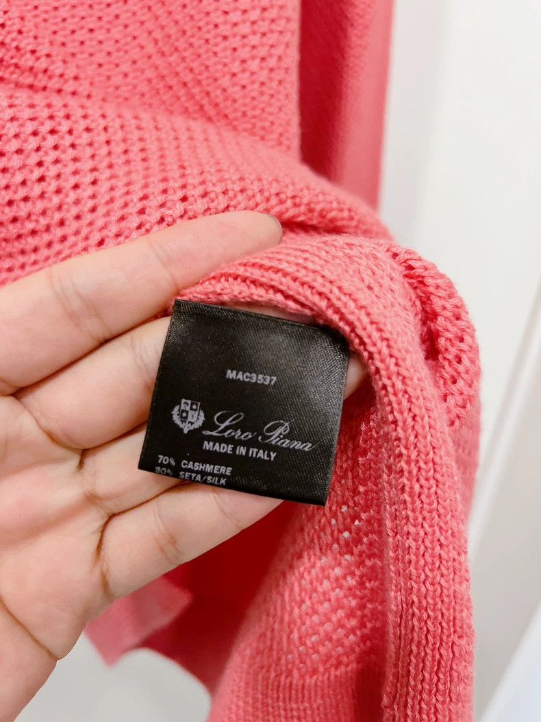 Loro Piana Loro Piana pink hollow knit sweater 2506-Nextarrow Size M / US 6-8 / IT 42-44 - 8 Thumbnail