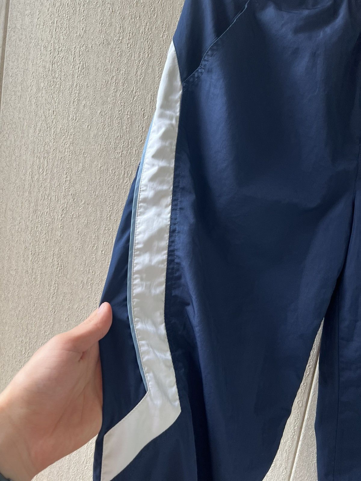 Nike Vintage Nylon Pants Woven Sweatpants Baggy Wide Striped