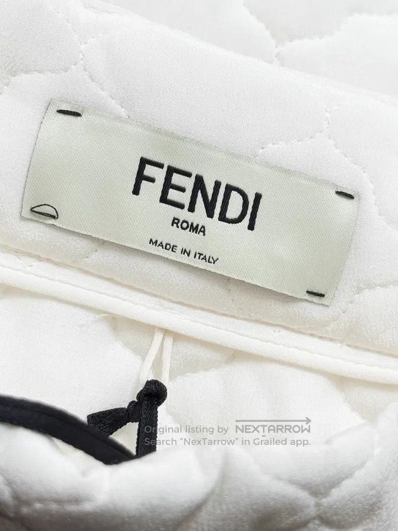 Fendi Fendi Ivory White Mulberry Silk Short Skirt Size 24" / US 00 / IT 34 - 3 Thumbnail