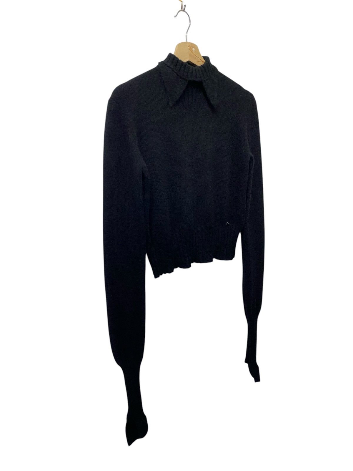 Chanel Chanel Black Cashmere High Neck Peak Sweater Size M / US 6-8 / IT 42-44 - 3 Thumbnail