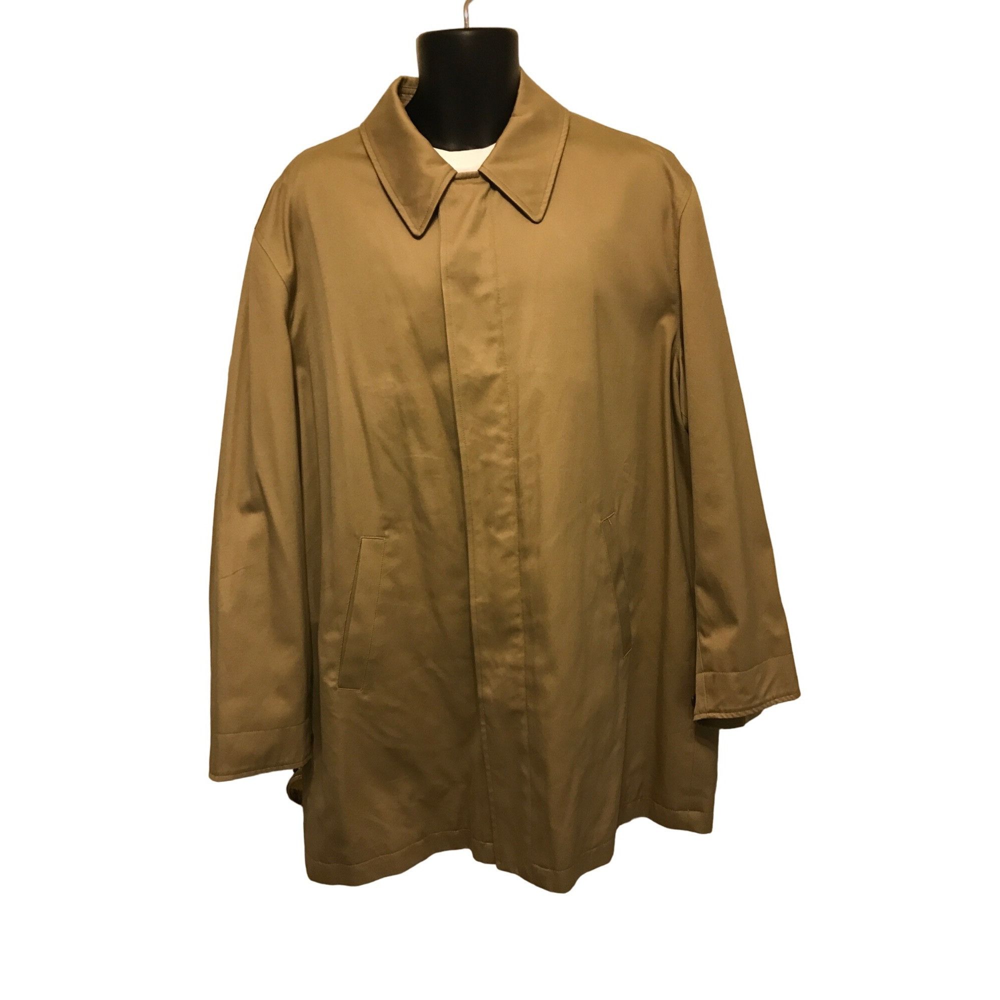 Brooks Brothers Brooks Brothers Men's Vintage Tan Full Zip And Button Trench Size US L / EU 52-54 / 3 - 1 Thumbnail