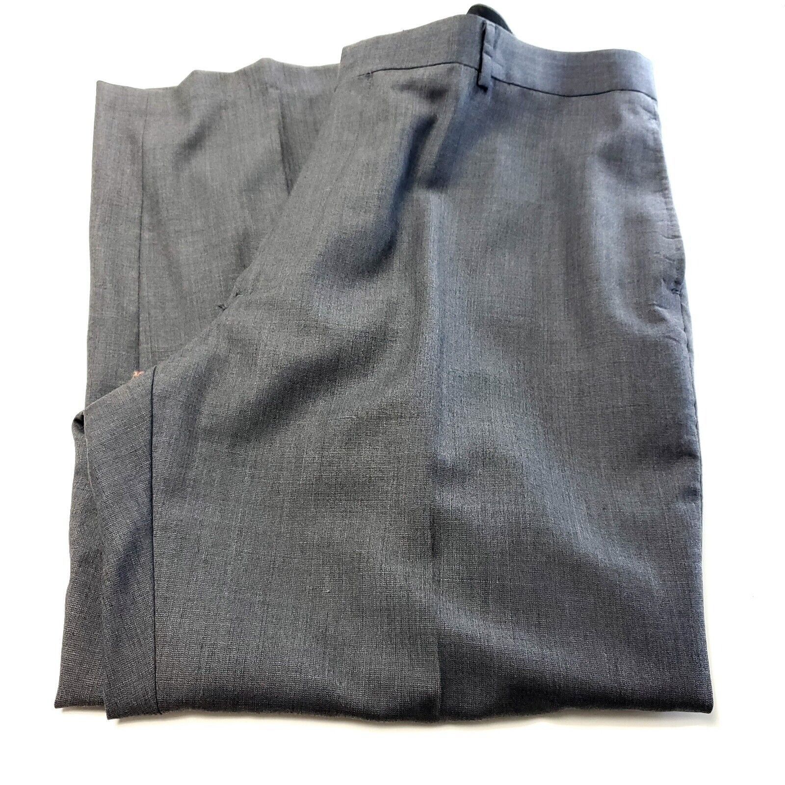 Pronto Uomo Pronto Uomo Wool 2 Button 2 Piece Suit 44R Portly Gray 40/28 Size 44R - 3 Thumbnail