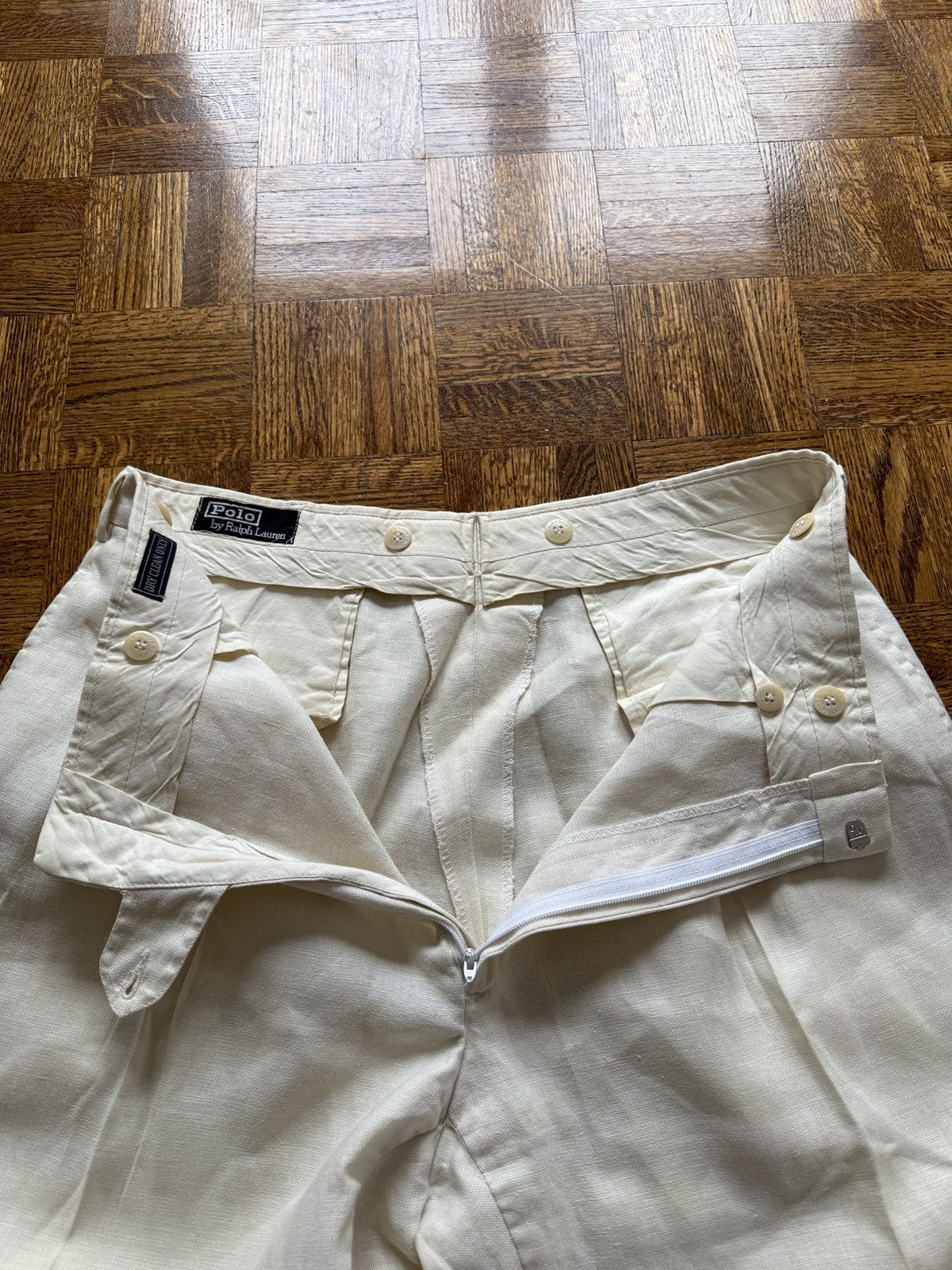Polo Ralph Lauren Vintage 80s Polo Ralph Lauren Twill Pleated Pants Size US 34 / EU 50 - 4 Thumbnail