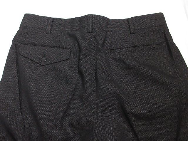 Comme des Garcons Homme Casual Pants Silk blend slacks woven pattern Black Size US 33 - 4 Thumbnail