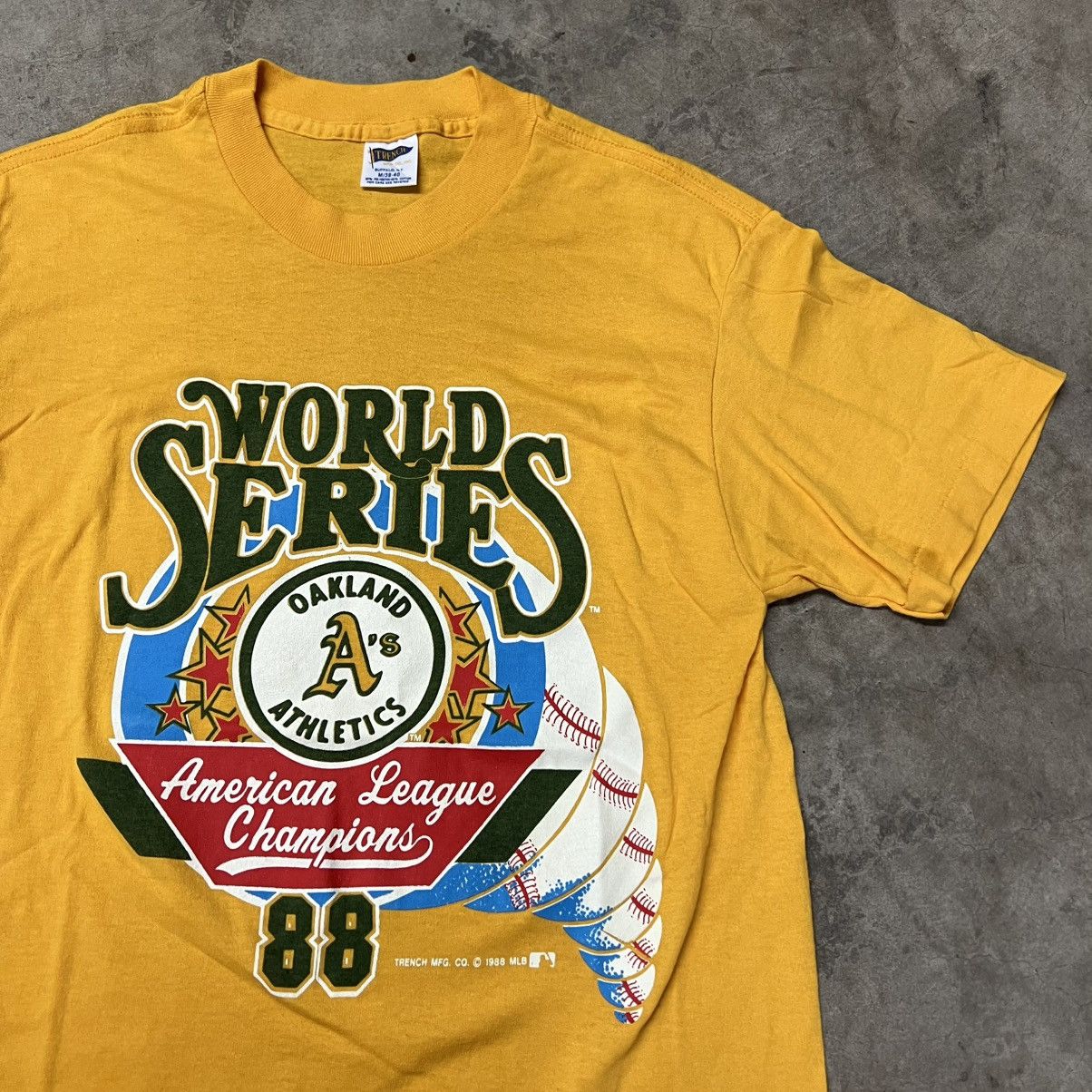MLB × Vintage Vintage 1988 Oakland Athletics World Series 🇺🇸 T-Shirt Size US M / EU 48-50 / 2 - 1 Thumbnail
