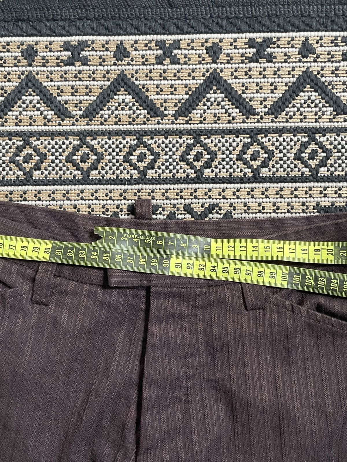 If Six Was Nine 2000s 5351 Pour Les Hommes Trousers Pinstripe Silm Straight Size US 32 / EU 48 - 11 Thumbnail
