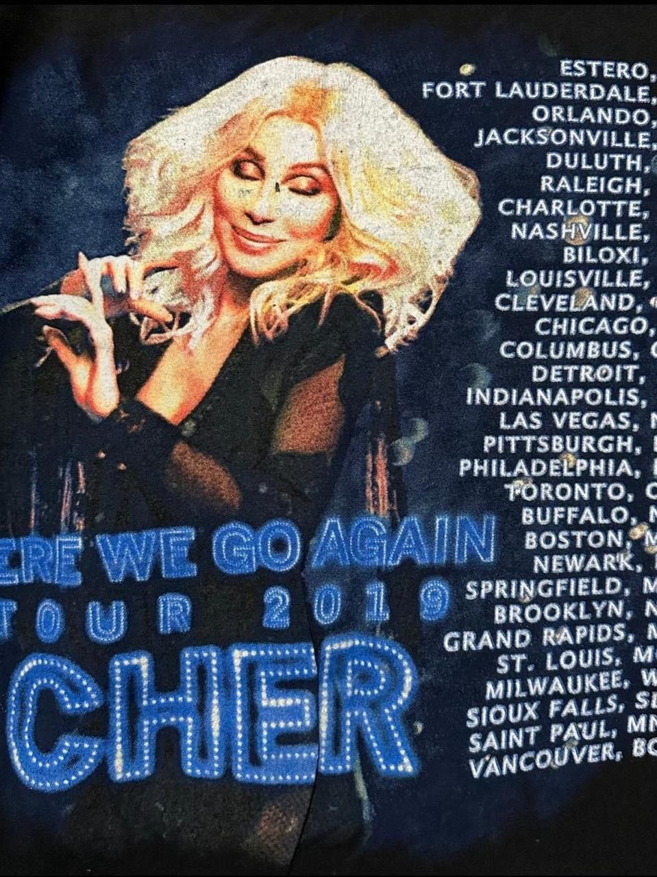 Other Cher Here We Go Again Tour Shirt Size US M / EU 48-50 / 2 - 5 Thumbnail