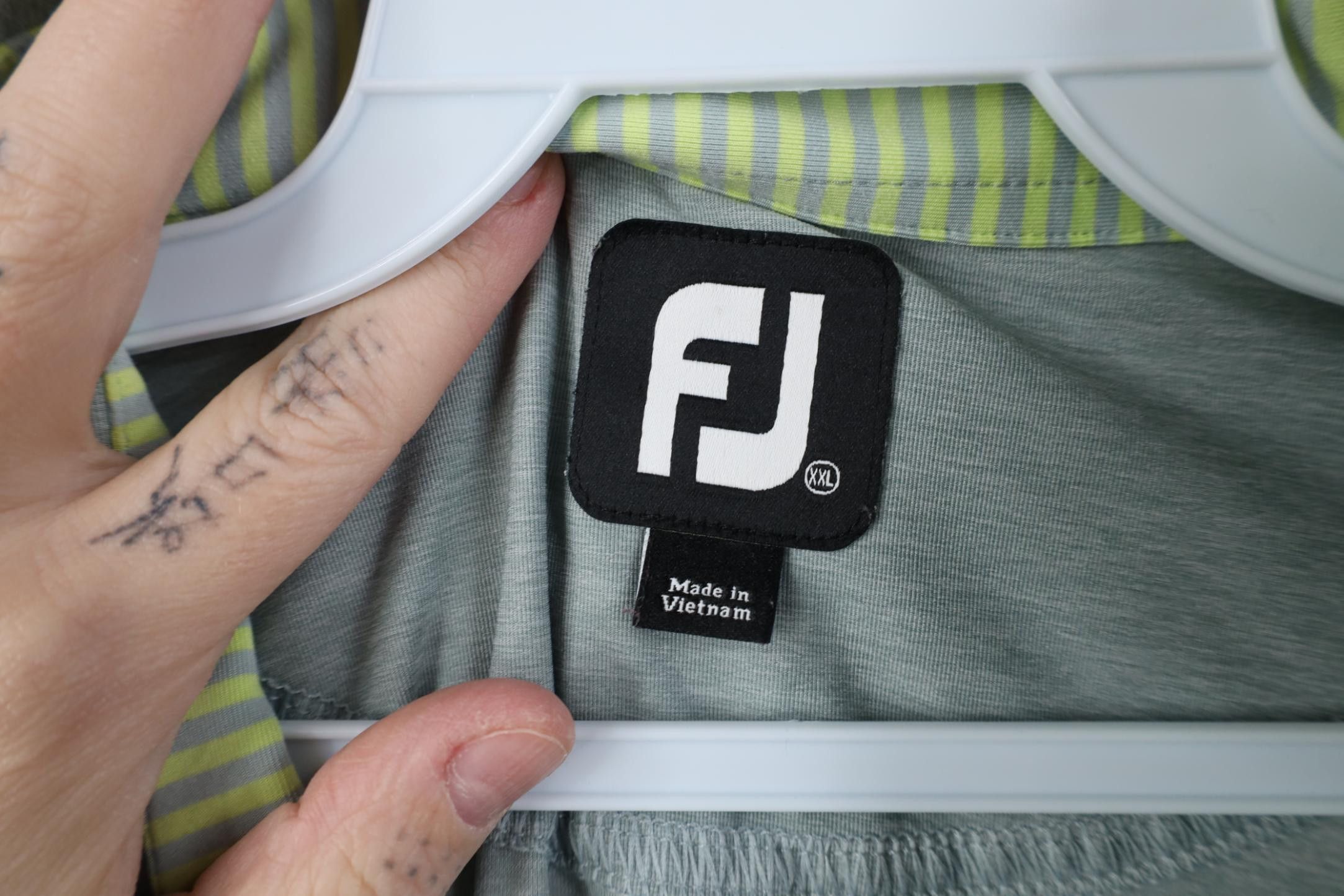 Footjoy FootJoy FJ Embroidered Logo Collared Knit Golf Polo Shirt Size US XXL / EU 58 / 5 - 7 Thumbnail