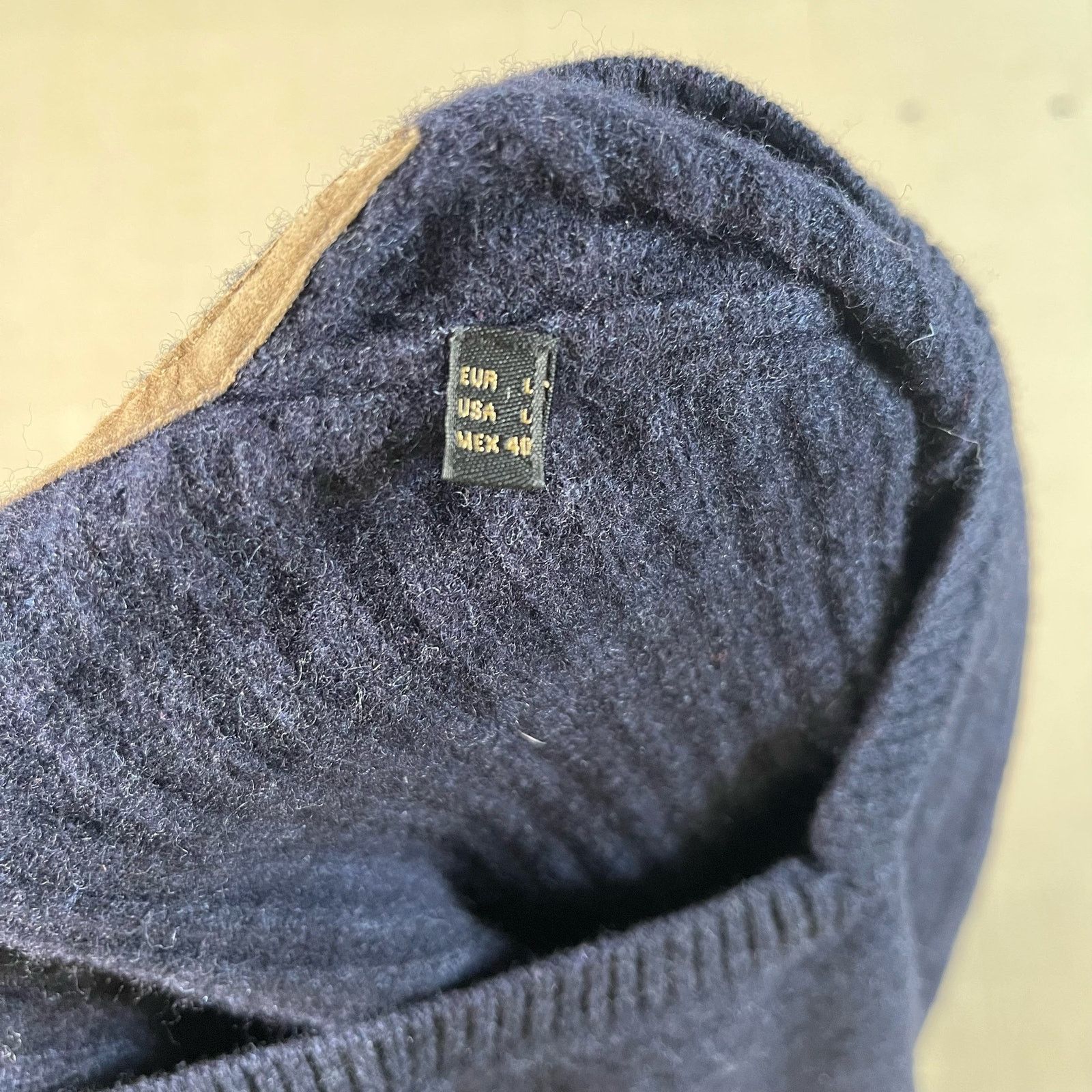 Massimo Dutti Massimo Dutti womens Large cashmere wool sweater Navy Blue Size L / US 10 / IT 46 - 6 Thumbnail