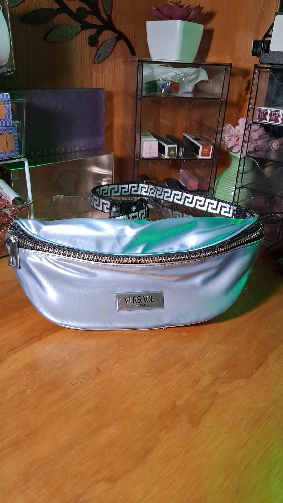 Versace Versace Fragrances Metallic Silver Belt Bag / Fanny Pack Size ONE SIZE - 1 Thumbnail